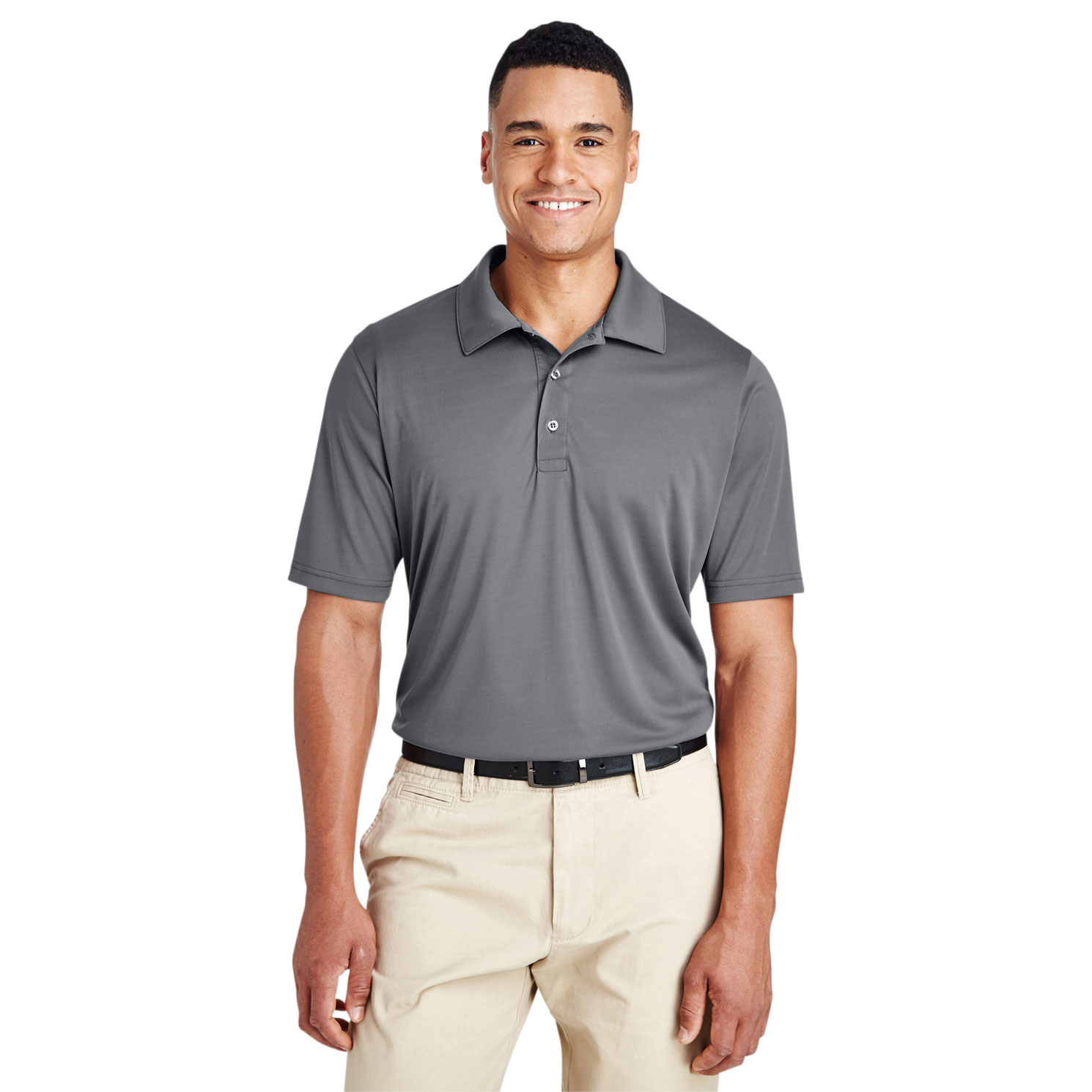 Team 365 TT51 Men's Zone Performance Polo - Sport Graphite | Full Source