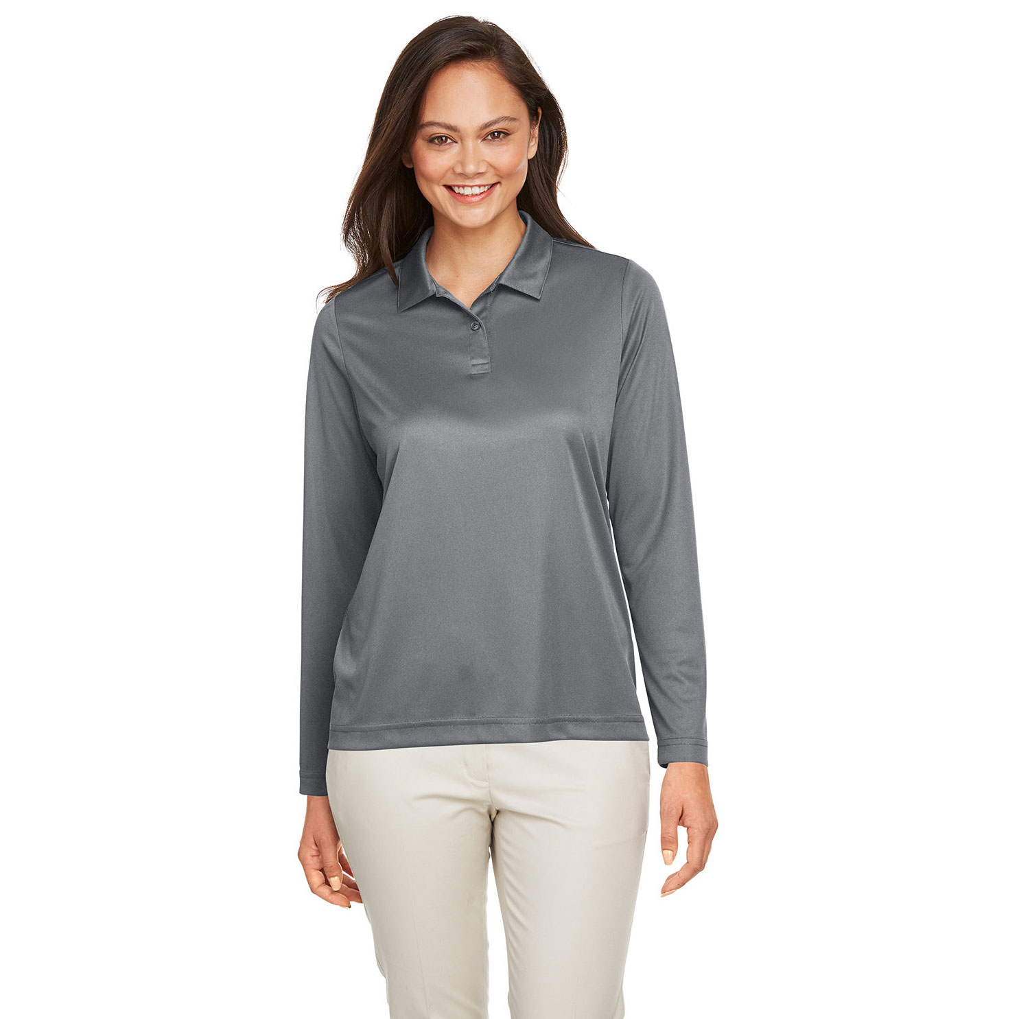 Team 365 TT51LW Ladies Zone Performance Long Sleeve Polo - Sport ...