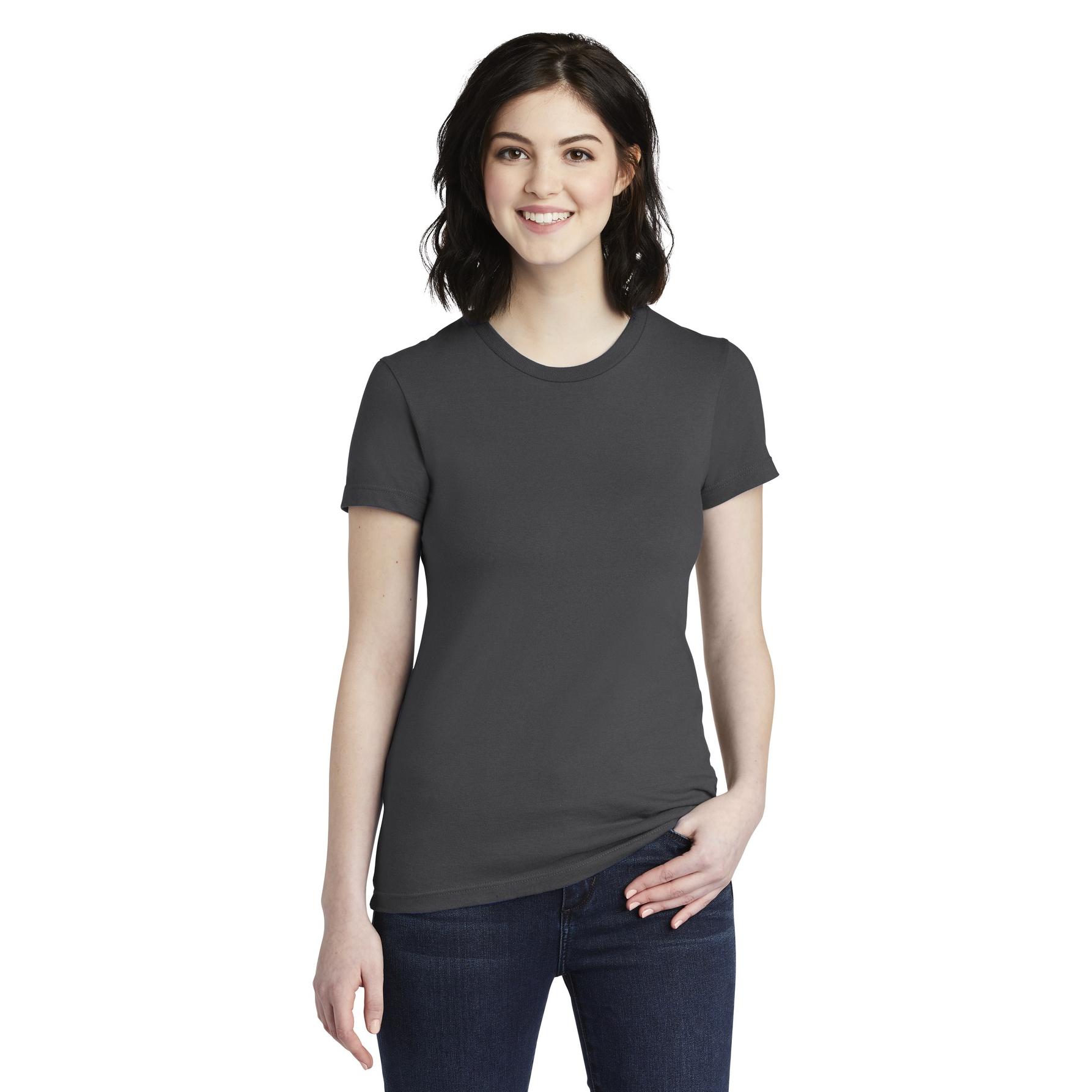 American Apparel 2102W Women's Fine Jersey T-Shirt - Asphalt | Full Source