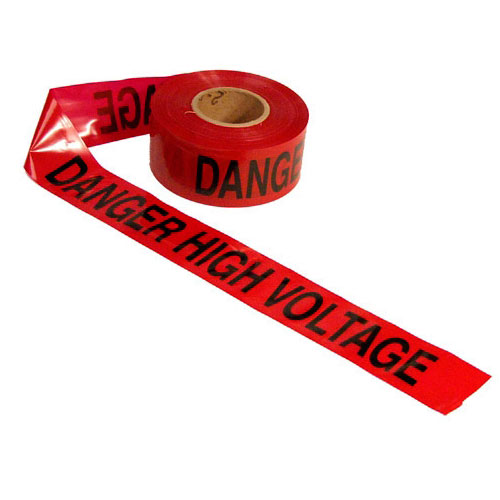Red UKCOCO 100M Barricade Ribbon Danger Tape Safety Bright Red Warning Tape Portable Roll for Law Enforcement Construction Public Works Safety