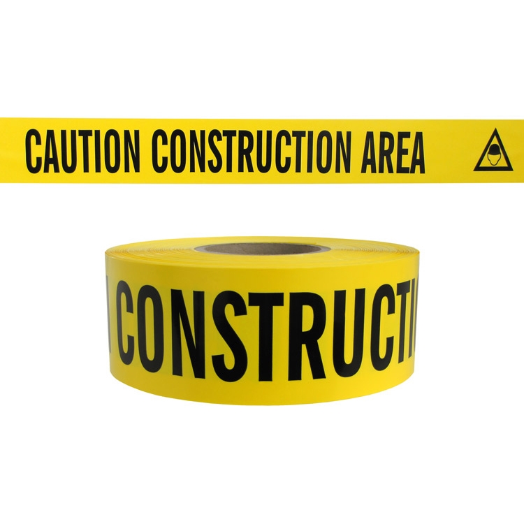 CAUTION CONSTRUCTION AREA - Barricade Tape 1000 ft Roll CAUTION CONSTRUCTION AREA - Barricade Tape 1000 ft Roll
