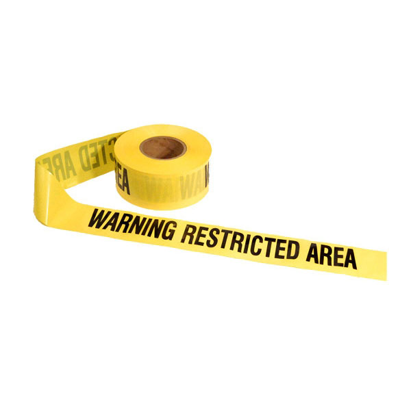 Yellow_CAUTION Tape 3"x 300' Barrier Restricted Area_English & Spanish 