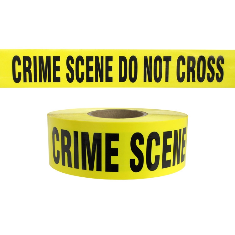 3 Mil 1000 Foot Roll Yellow POLICE LINE Tape 