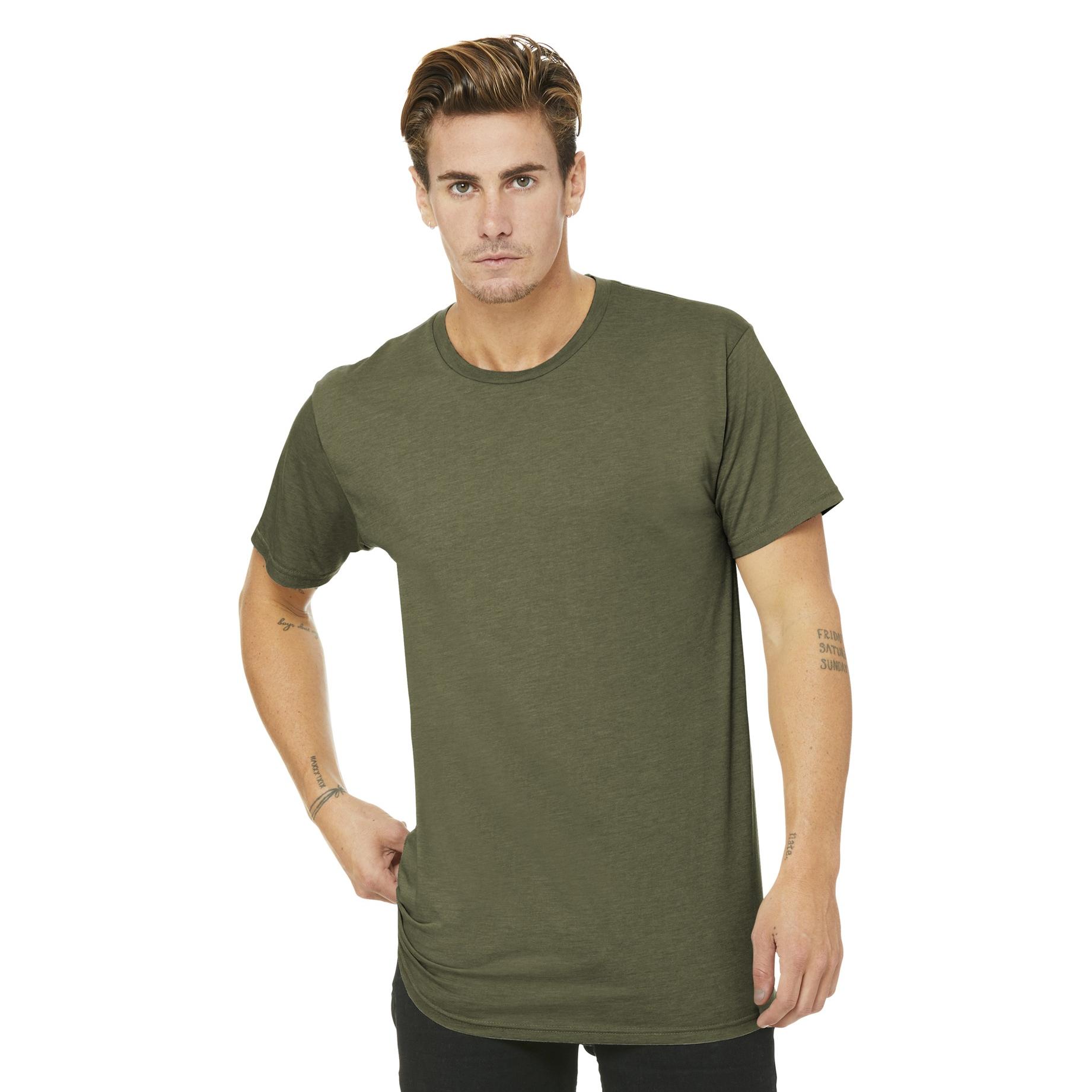 RED Bella Canvas Mens Fashionable Jersey T-Shirt