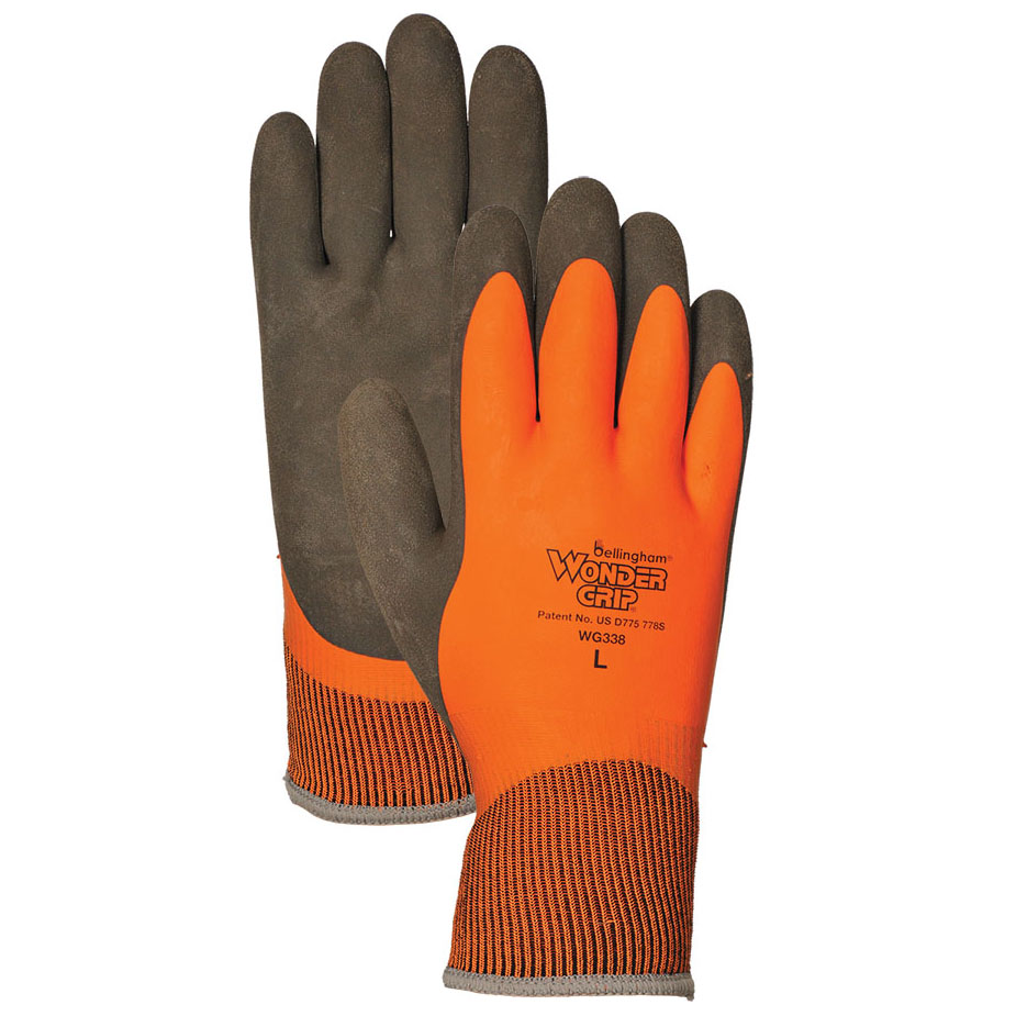 Wonder Grip Gloves Water-proof Oil-proof Warm Liner Nitrile Coated Work  Gloves