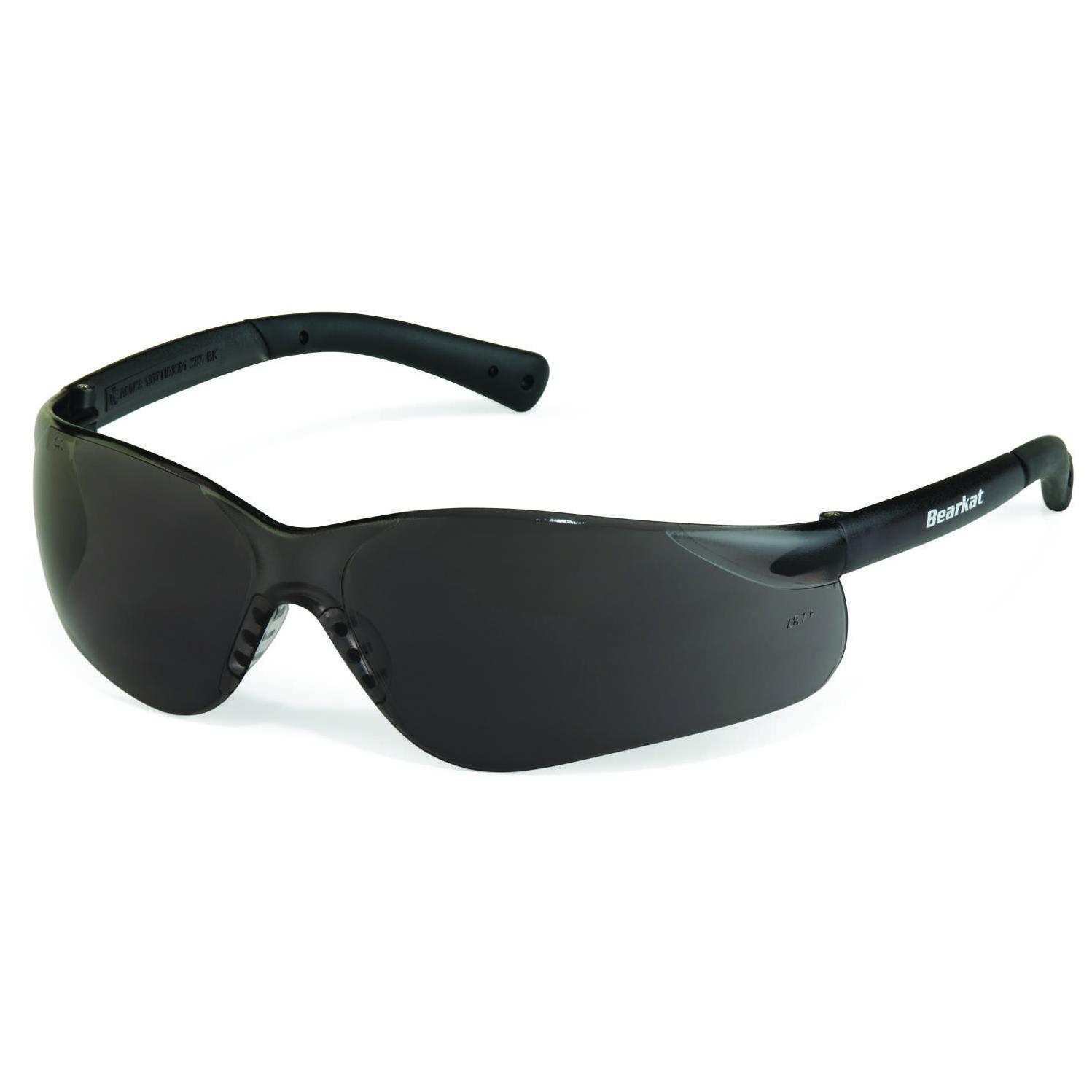 MCR Safety BearKat 3 Anti-Fog Safety Glasses - Clear Polycarbonate Lens, Non-Slip Temple Sleeve, 99.9% UV Protection