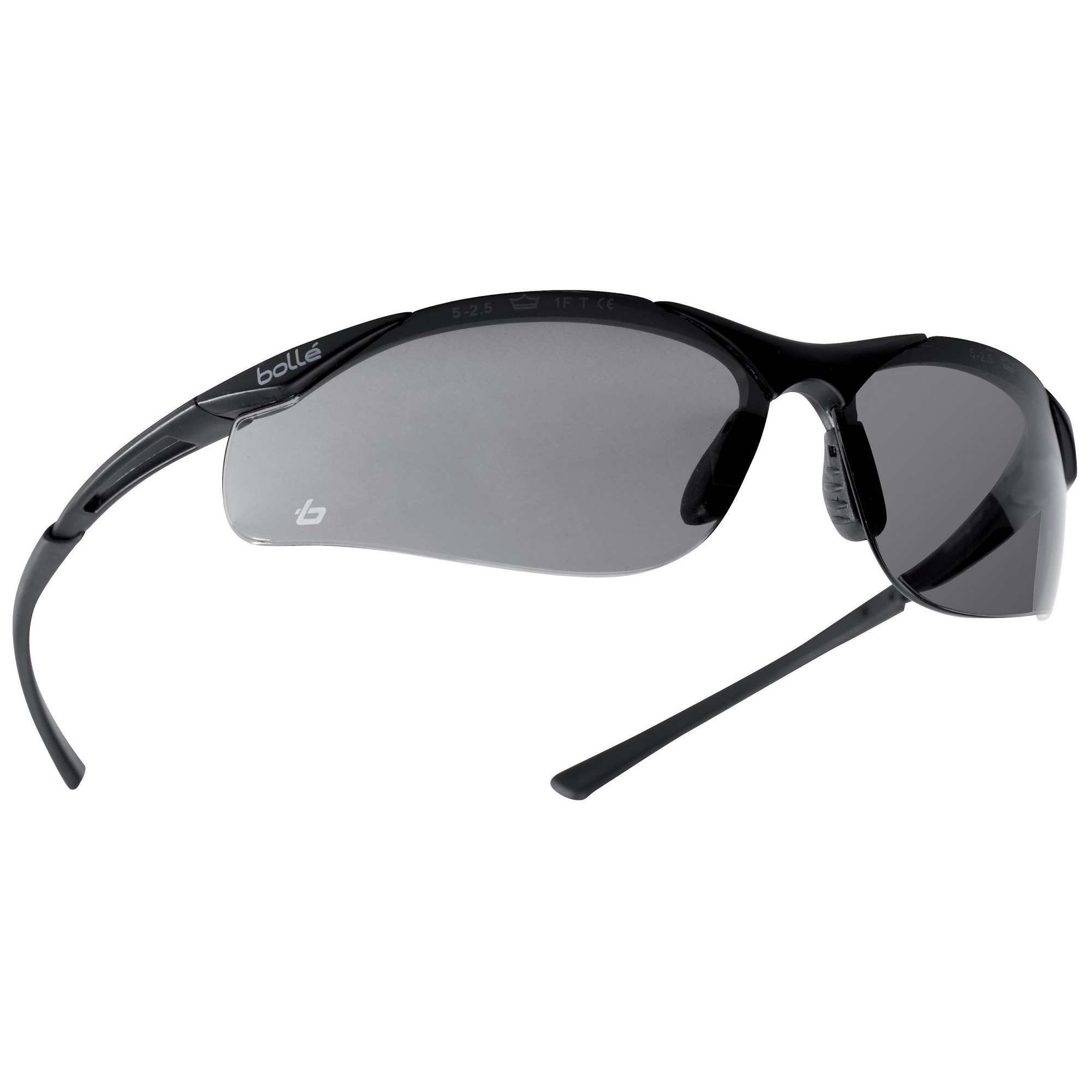 BOLLE CONTOUR Safety Glasses Clear Smoke ESP Lens Anti-Fog Anti-Scratch FREE Bag 