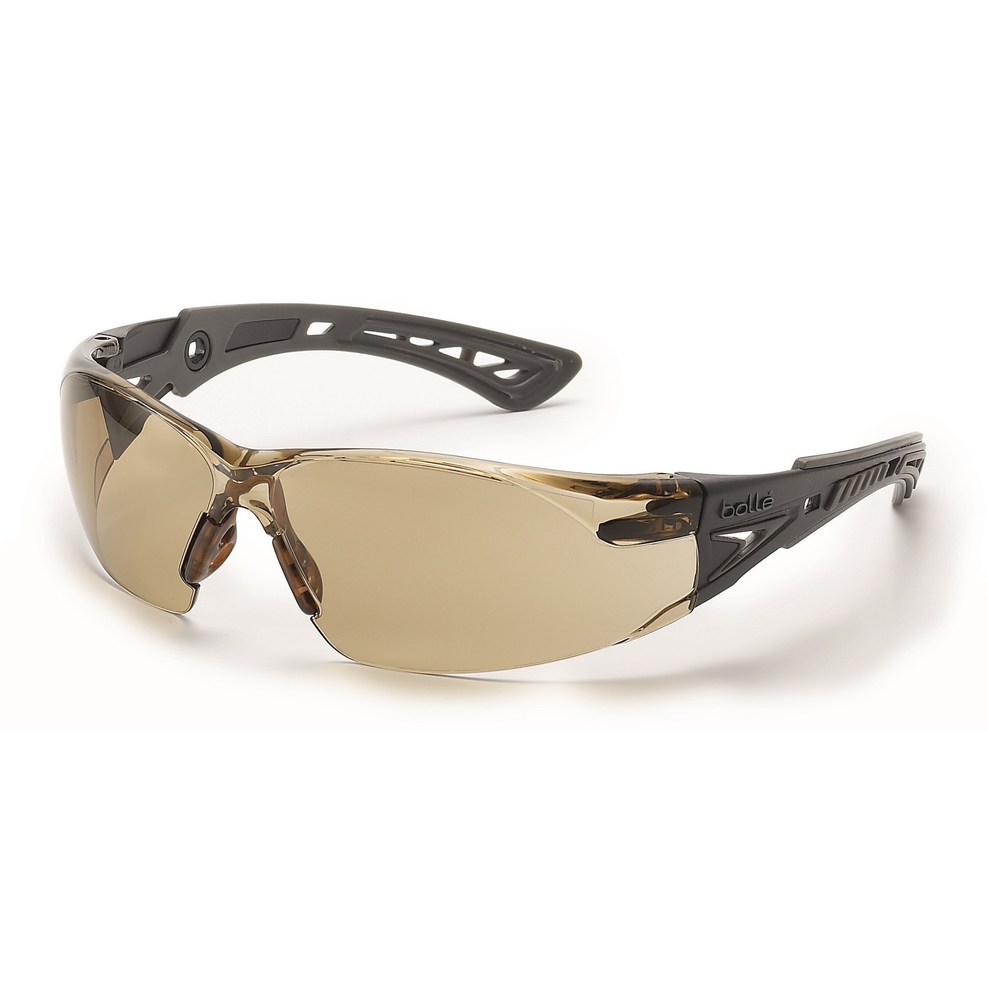Bolle 40209 Black Gray Rush CSP Platinum Anti-fog AF Lens Safety Glasses for sale online