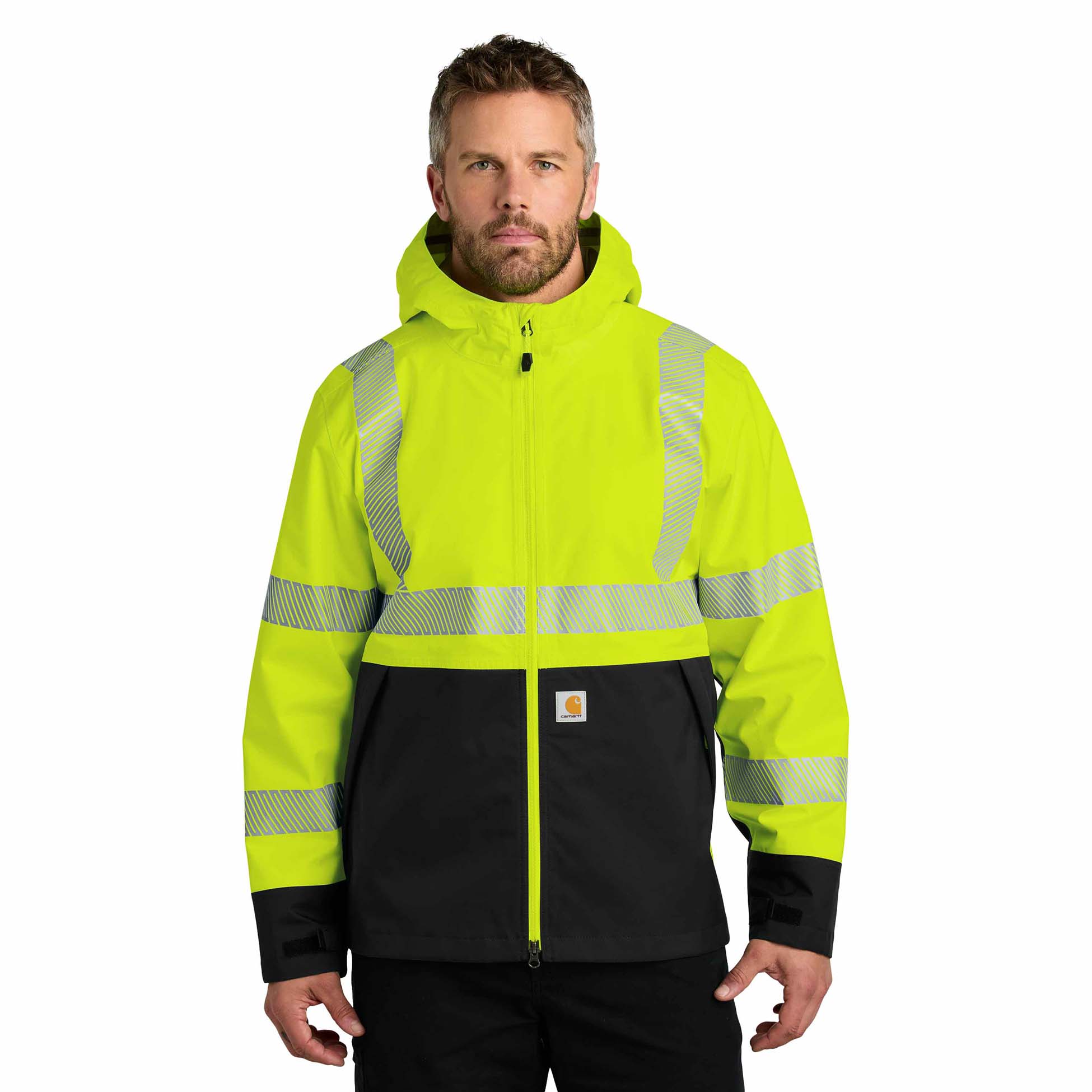 Carhartt CT106693 ANSI 107 Class 3 Storm Defender Jacket Brite Lime Full Source