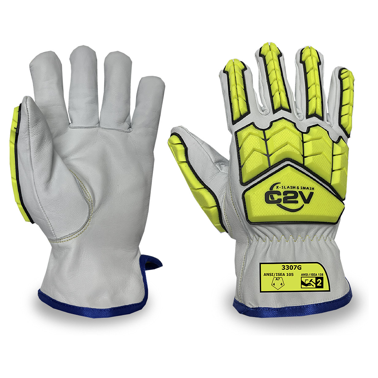 C2V X-Slash & Smash 3307G Engineered Goatskin Driver Gloves