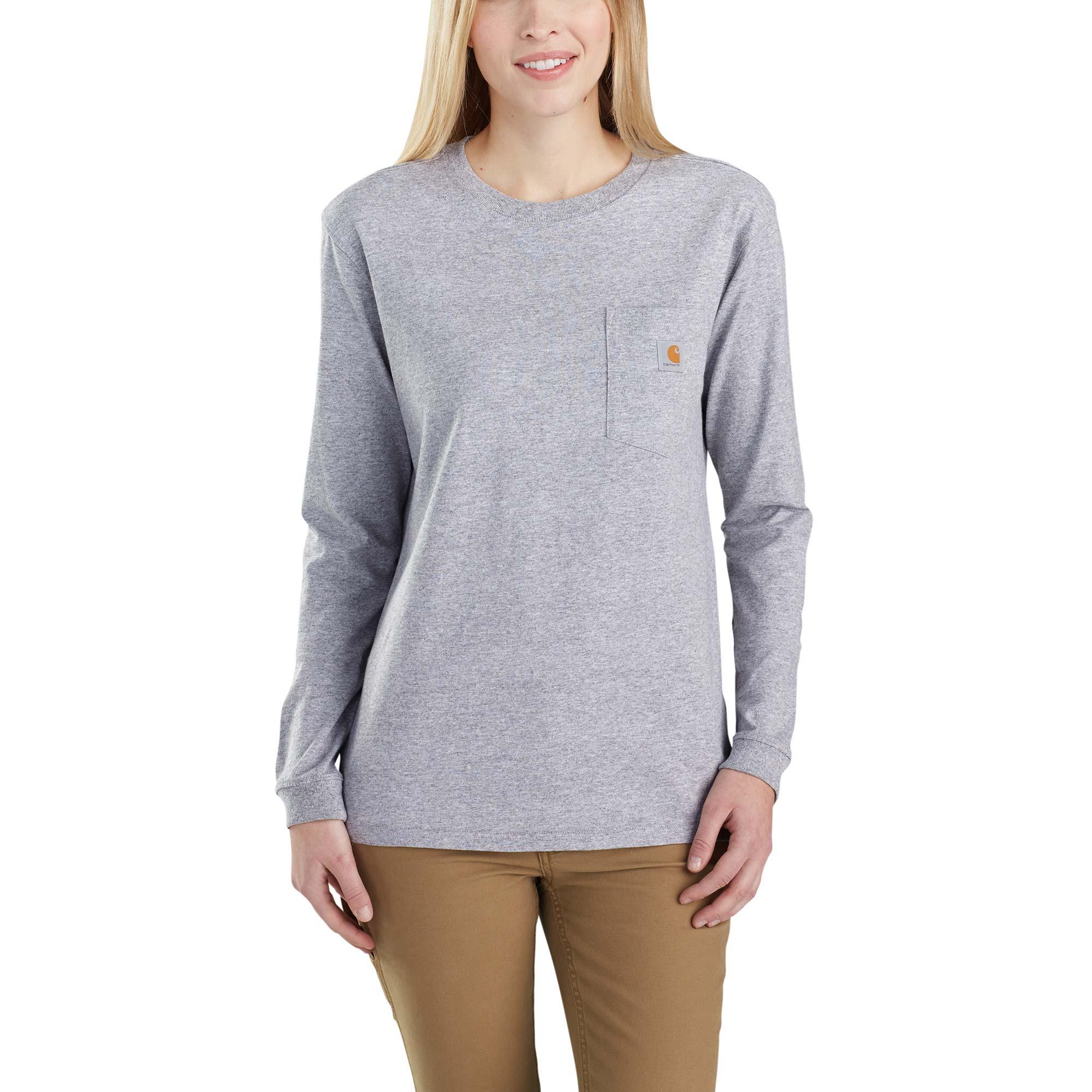 Carhartt 103244 WK126 Women's Workwear Pocket Long Sleeve T-Shirt ...
