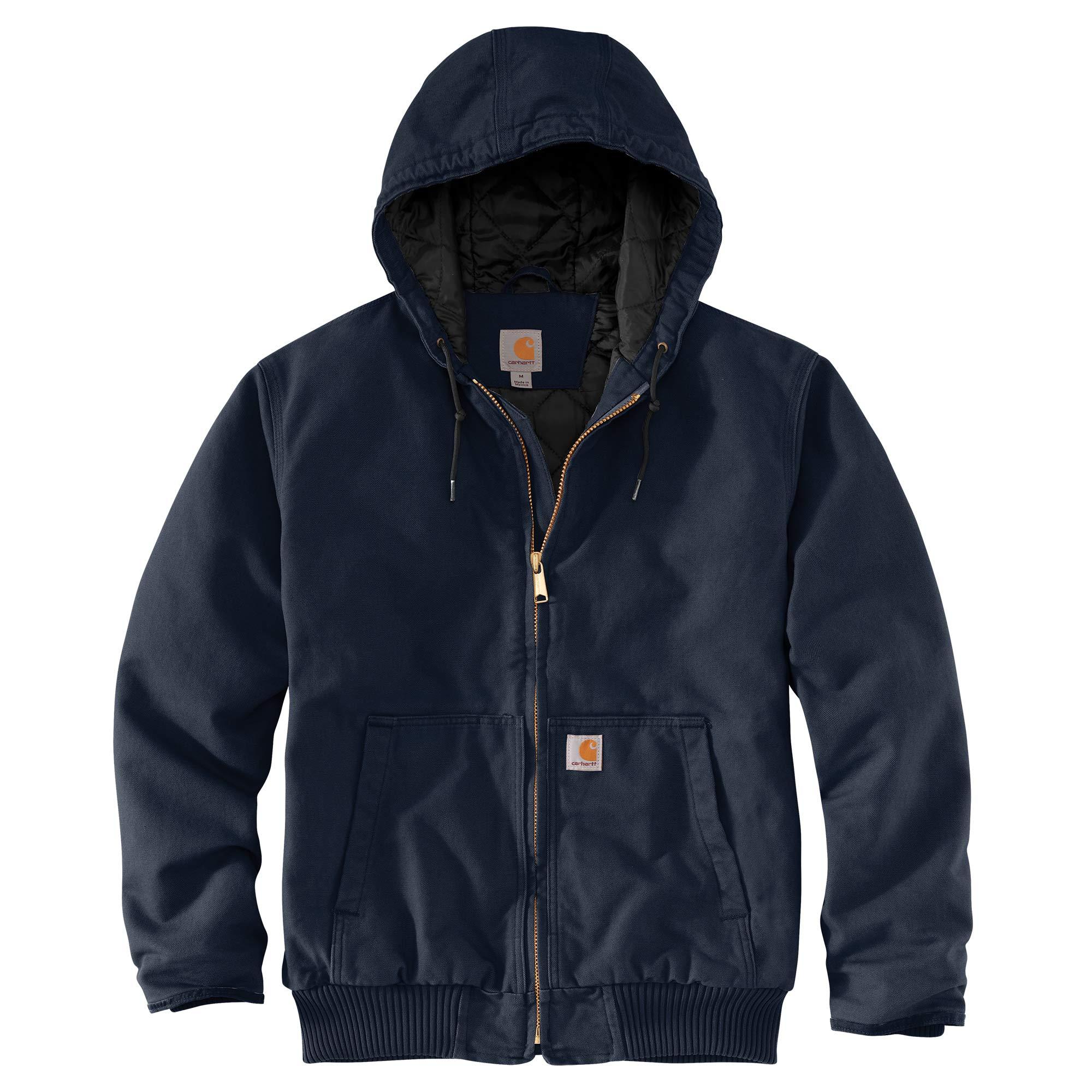 Carhartt 104050 Washed Duck Insulated Active Jacket - Navy | FullSource.com