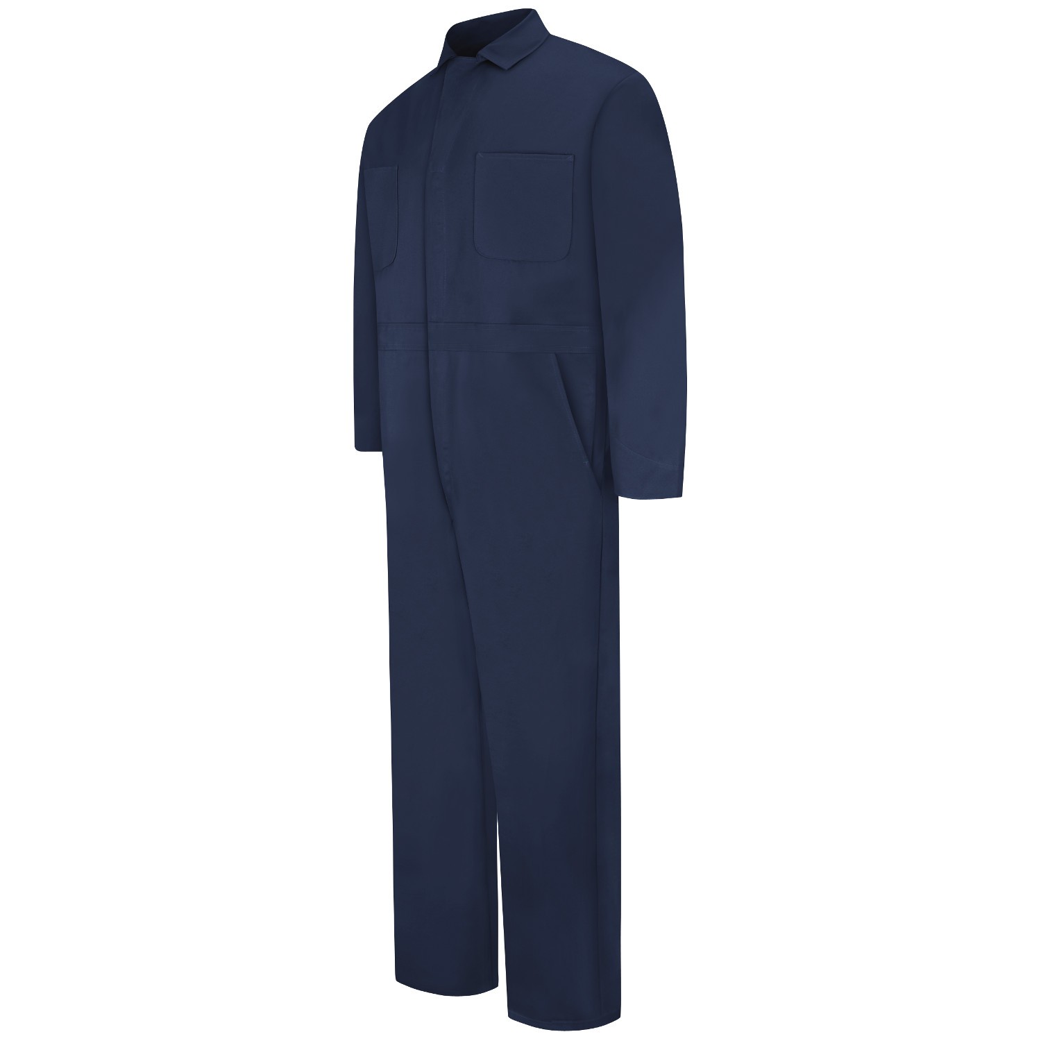 Red Kap CC14 Snap-Front Cotton Coveralls - Navy | Full Source