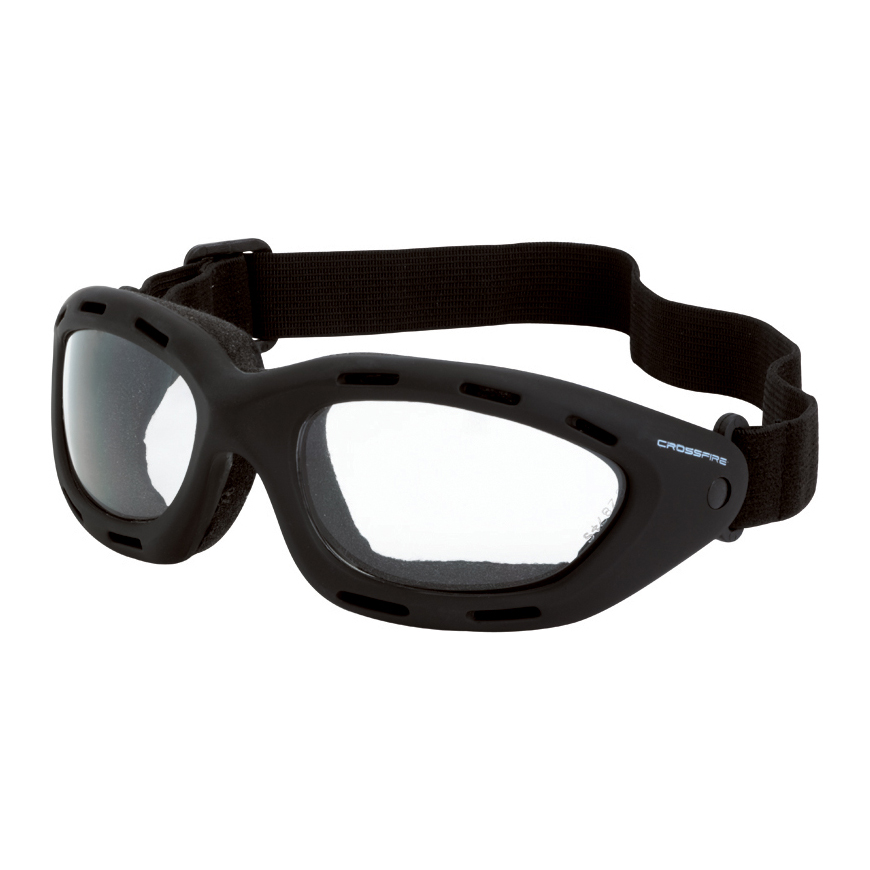 CrossFire 91351AF Element Safety Goggles - Black Foam Lined Frame ...