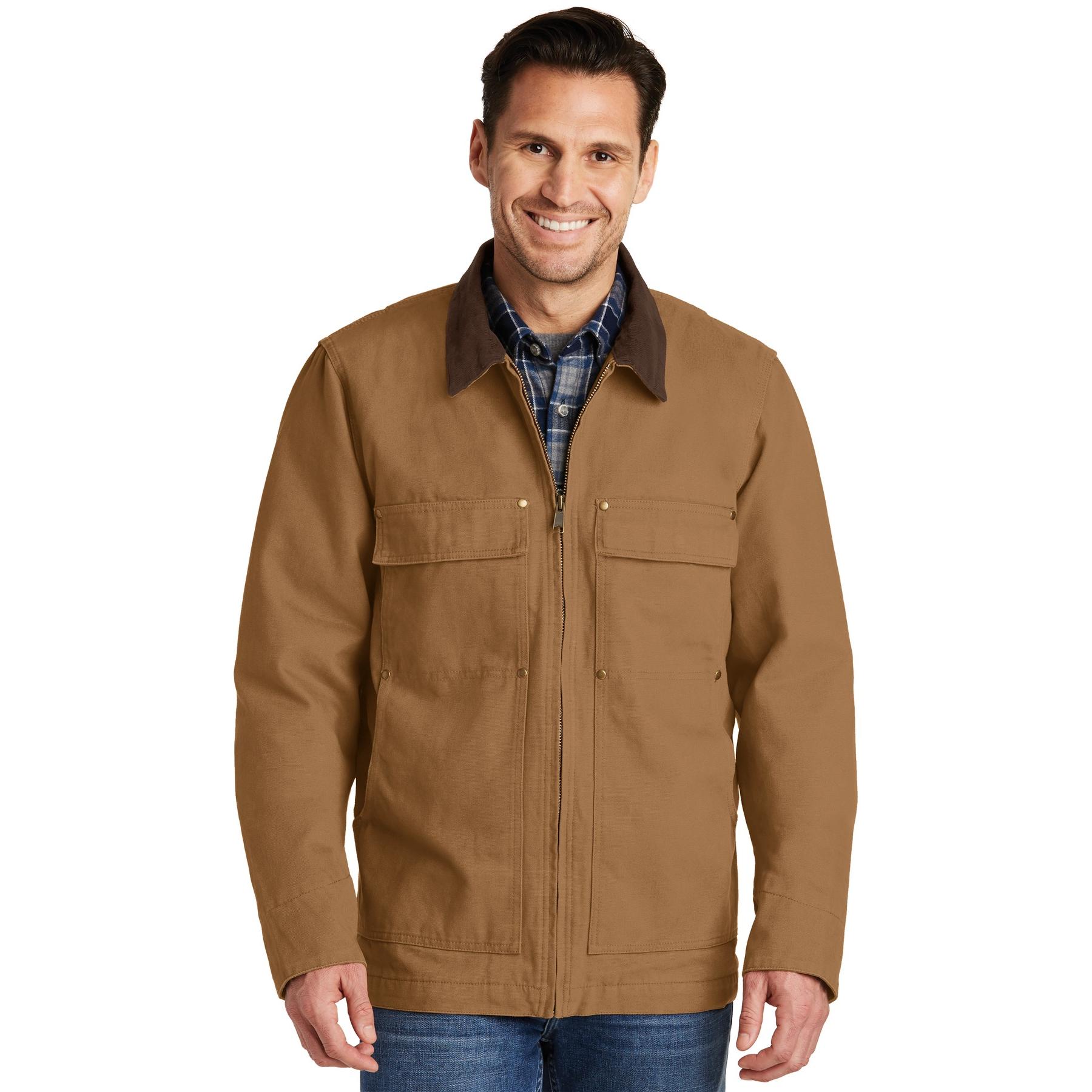 CornerStone CSJ50 Washed Duck Cloth Chore Coat - Duck Brown | Full Source