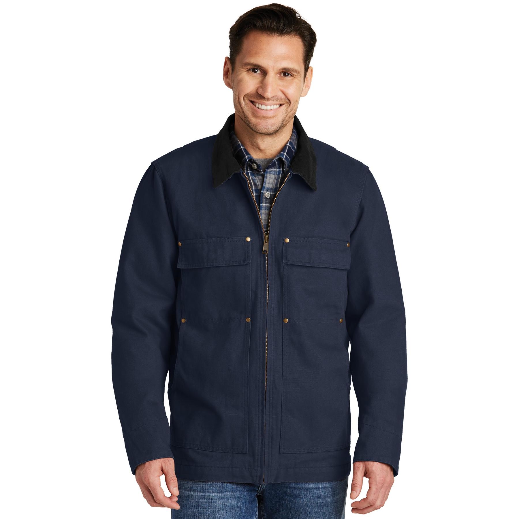 CornerStone CSJ50 Washed Duck Cloth Chore Coat - Navy | Full Source