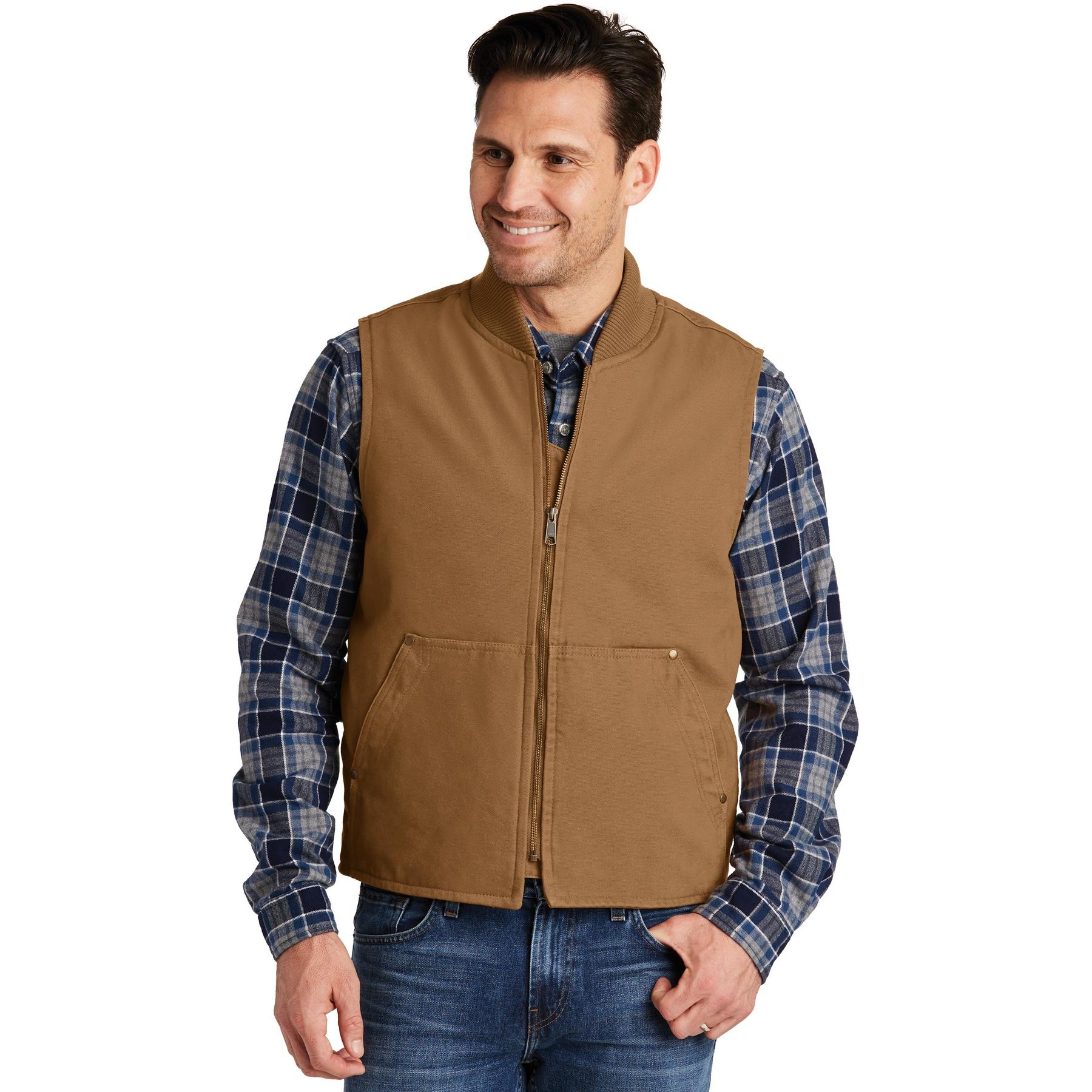 CornerStone CSV40 Washed Duck Cloth Vest - Duck Brown | Full Source
