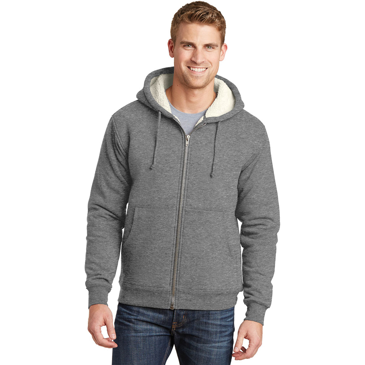 ジャケット・アウター CORNERSTONE 20AW SEAM COAT CornerStone CS625 Heavyweight Sherpa-Lined Hooded Fleece Jacket