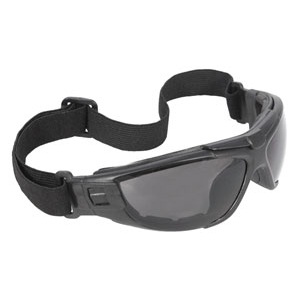 ERB Ammo Safety Glasses with Smoke Anti-Fog Lens and Black Foam Lined