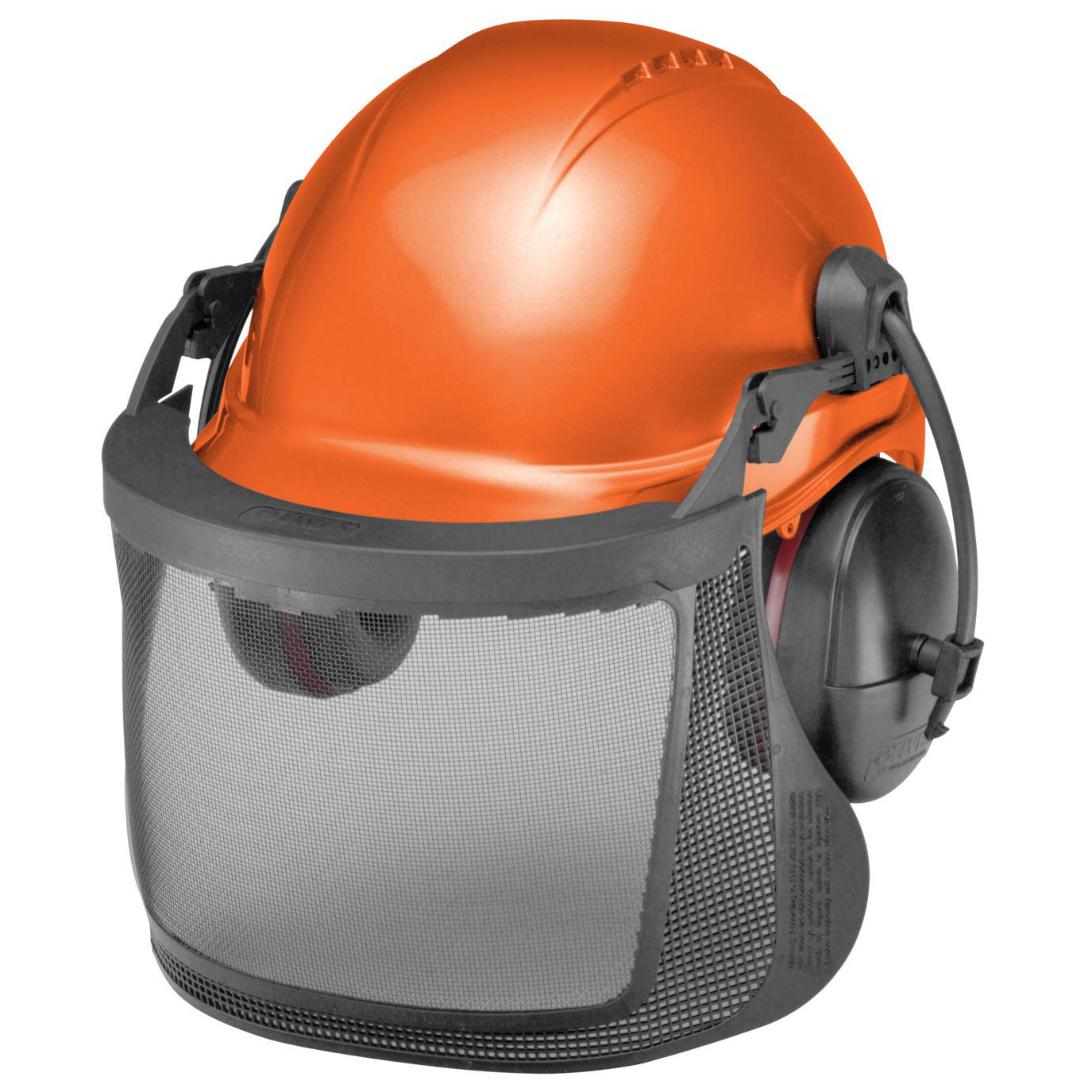 ELVEX CU-30L Loggers Helmet Orange NRR 25
