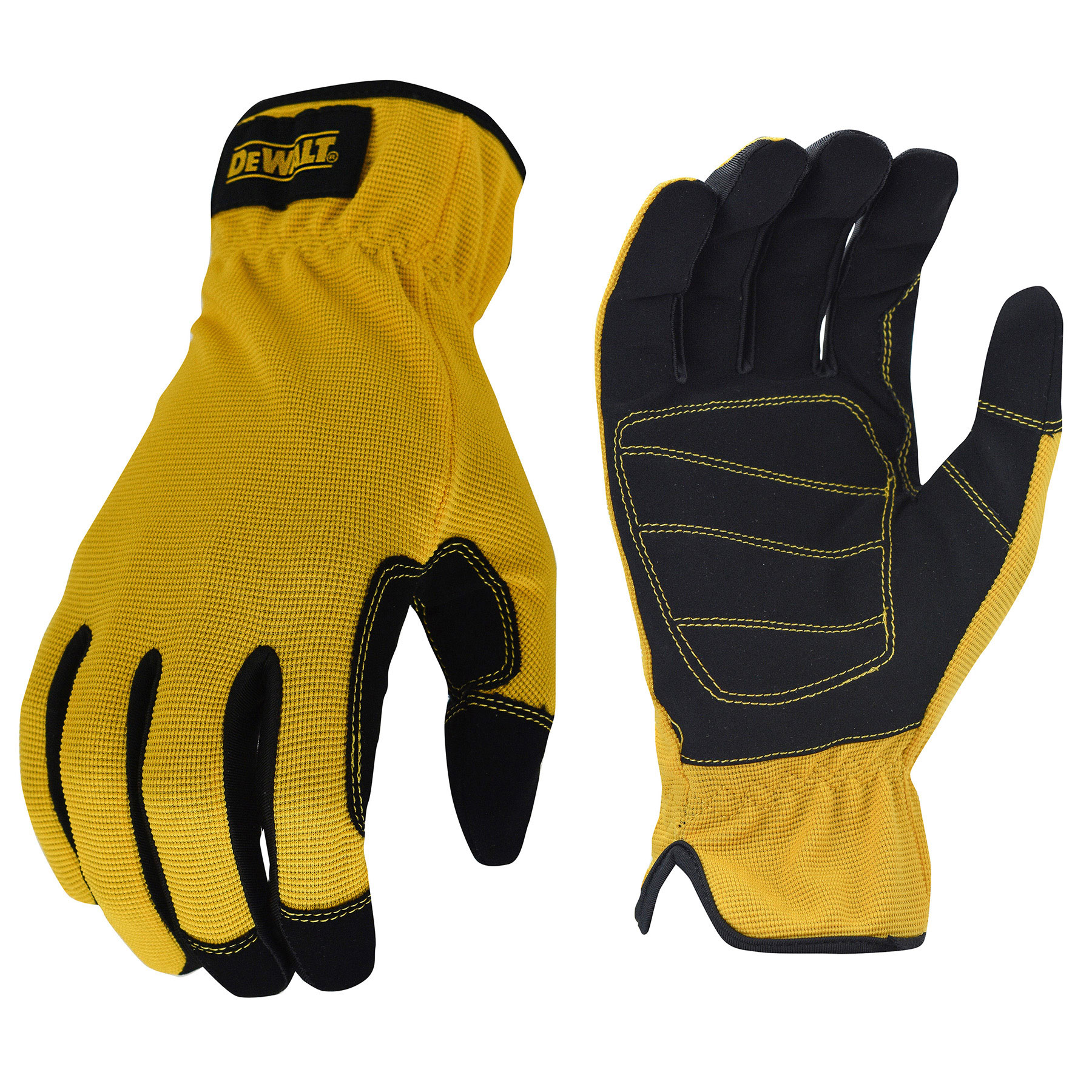 Task Gloves, Mechanics Gloves - - RADIANS DeWalt DPG20 Mechanics Work Gloves