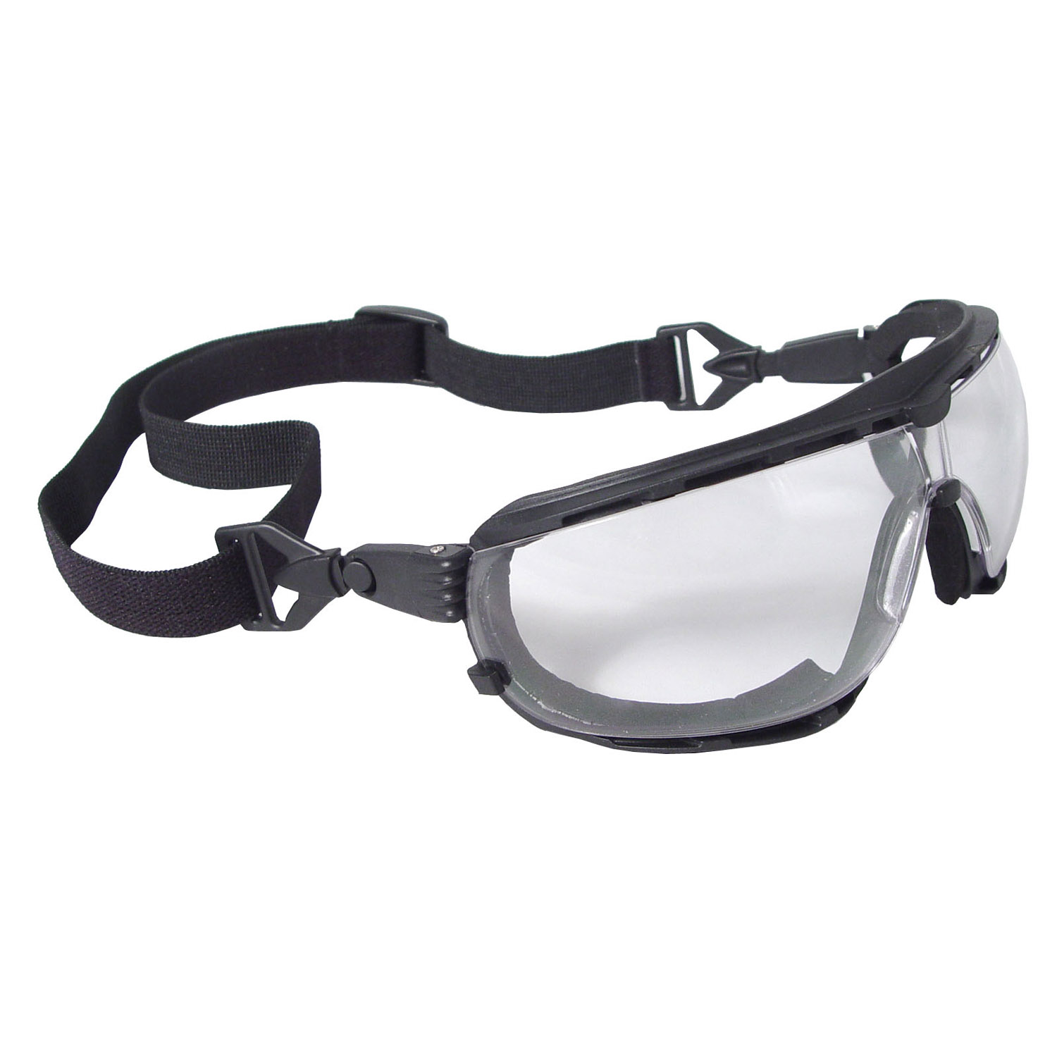 Radians Extremis Safety Glasses Black Gloss Frame Indoor/Outdoor Anti-Fog Lens 