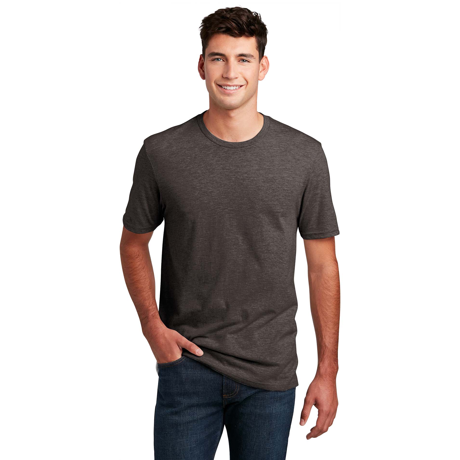 District DM108 Perfect Blend Tee - Heathered Brown | Full Source