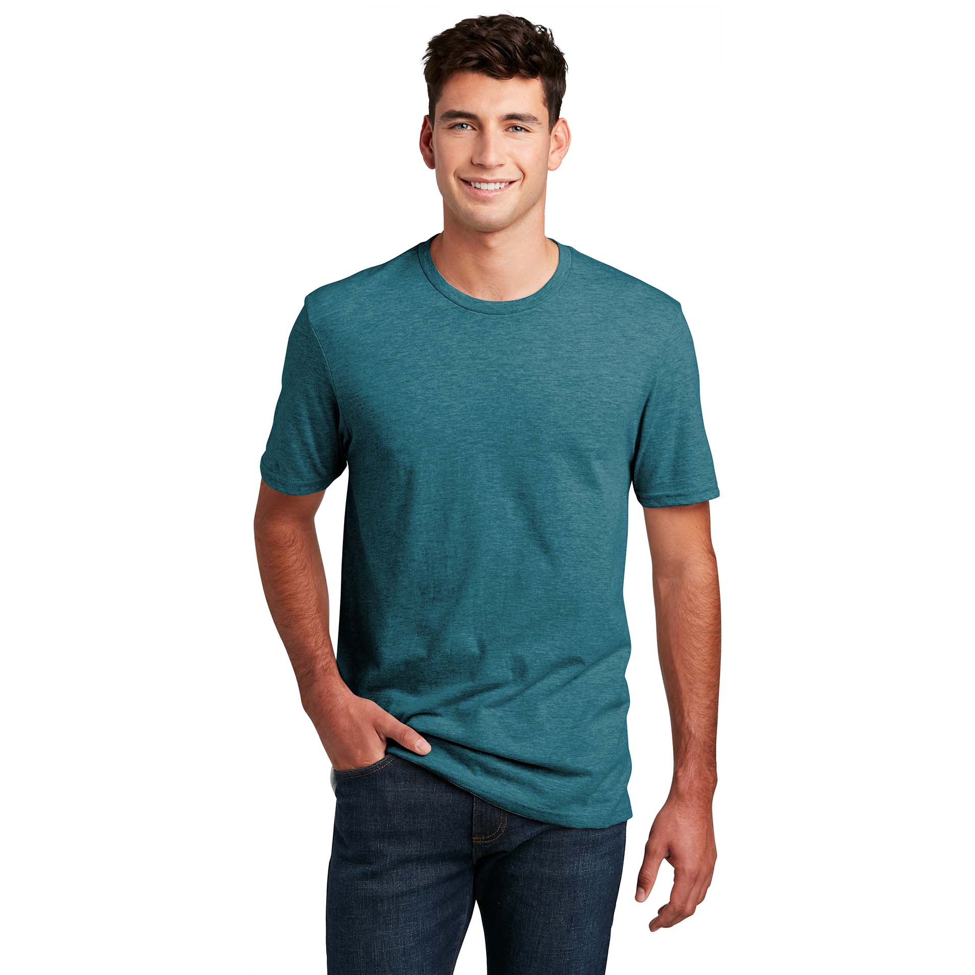 District DM108 Perfect Blend Tee - Heathered Teal | Full Source