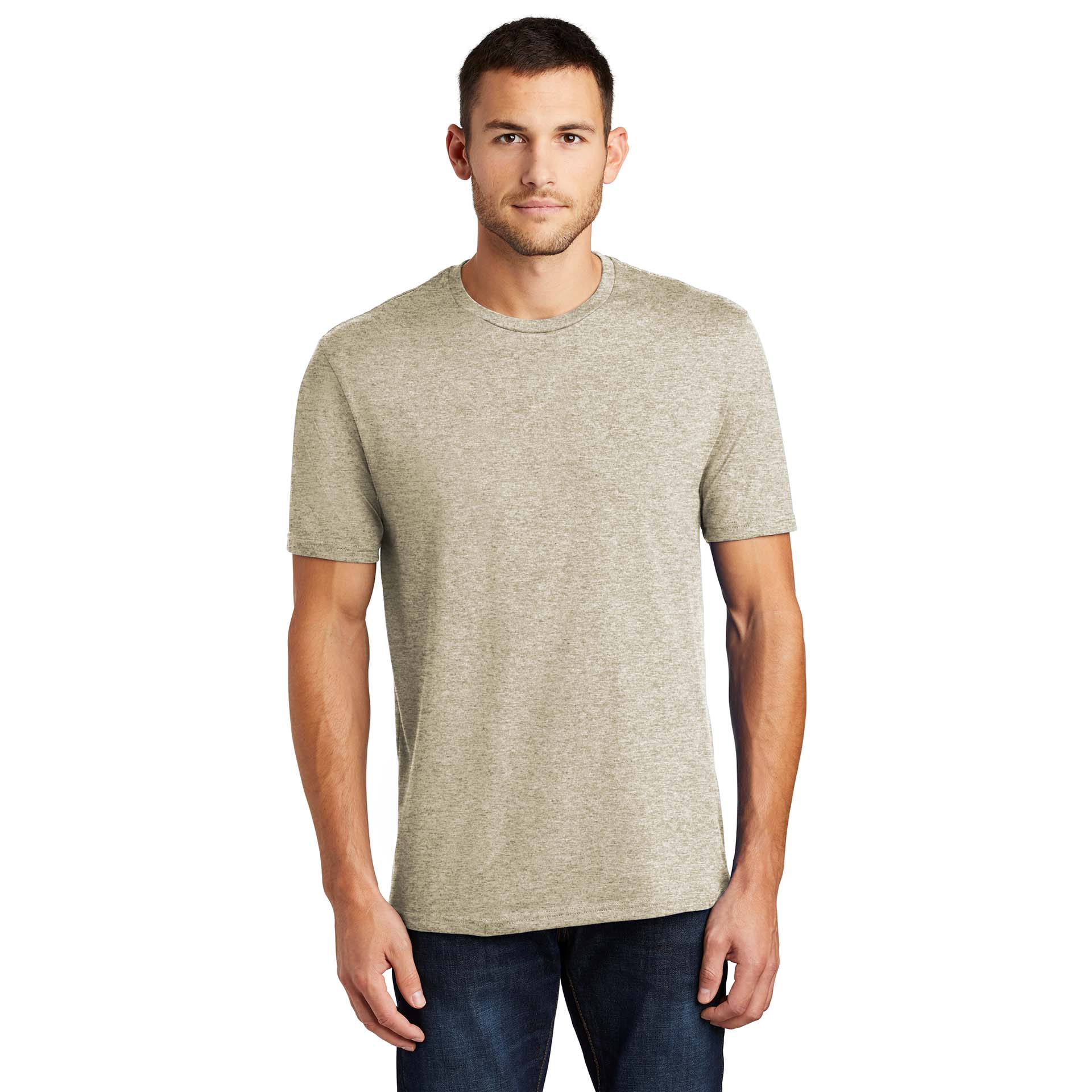 District DT104 Perfect Weight Tee - Heathered Latte | Full Source