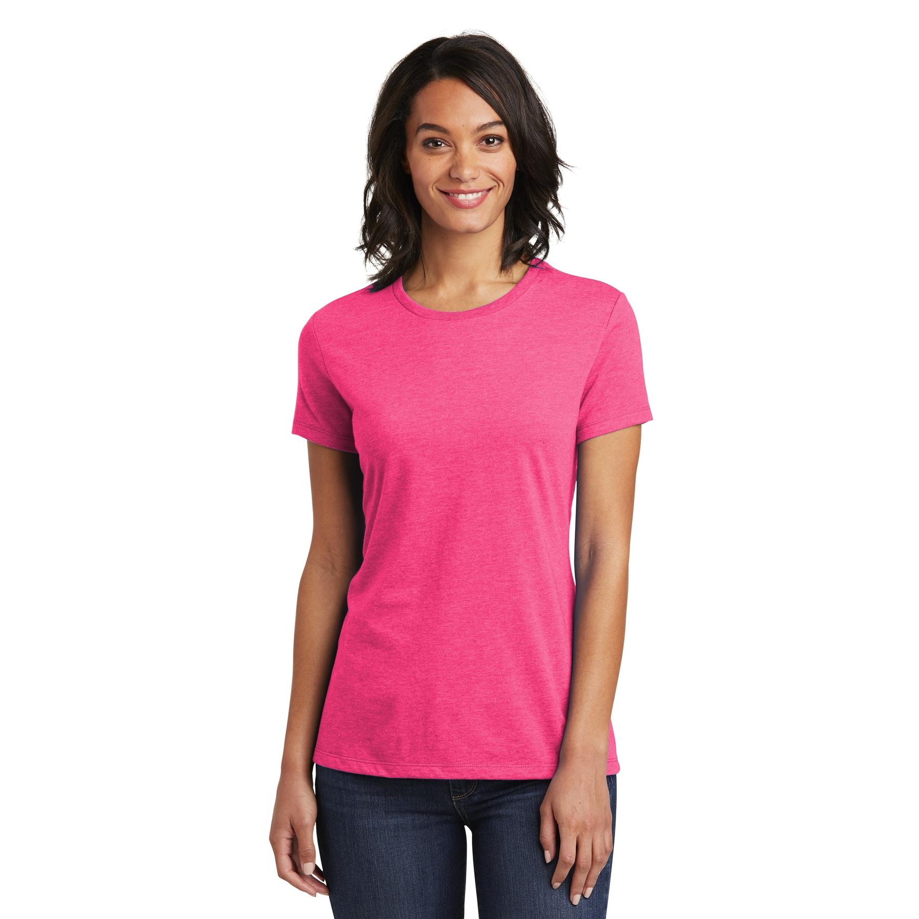 District DT6002 Women's Very Important Tee - Fuchsia Frost | Full Source