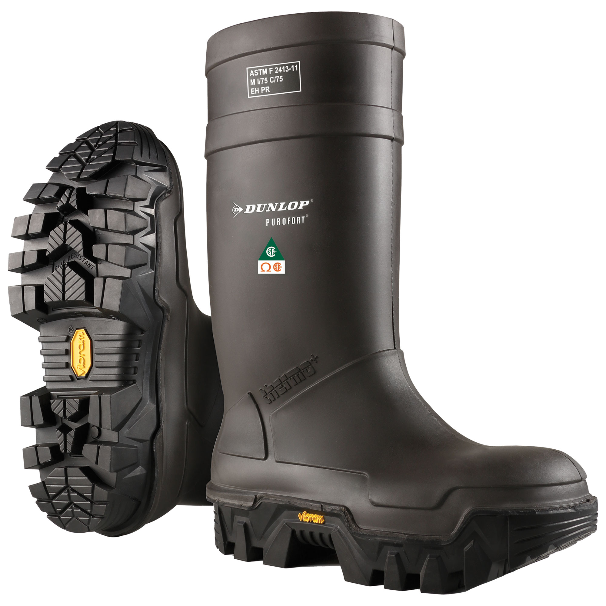 Dunlop E902033 Purofort Explorer Thermo+ Full Safety Boots with Vibram ...