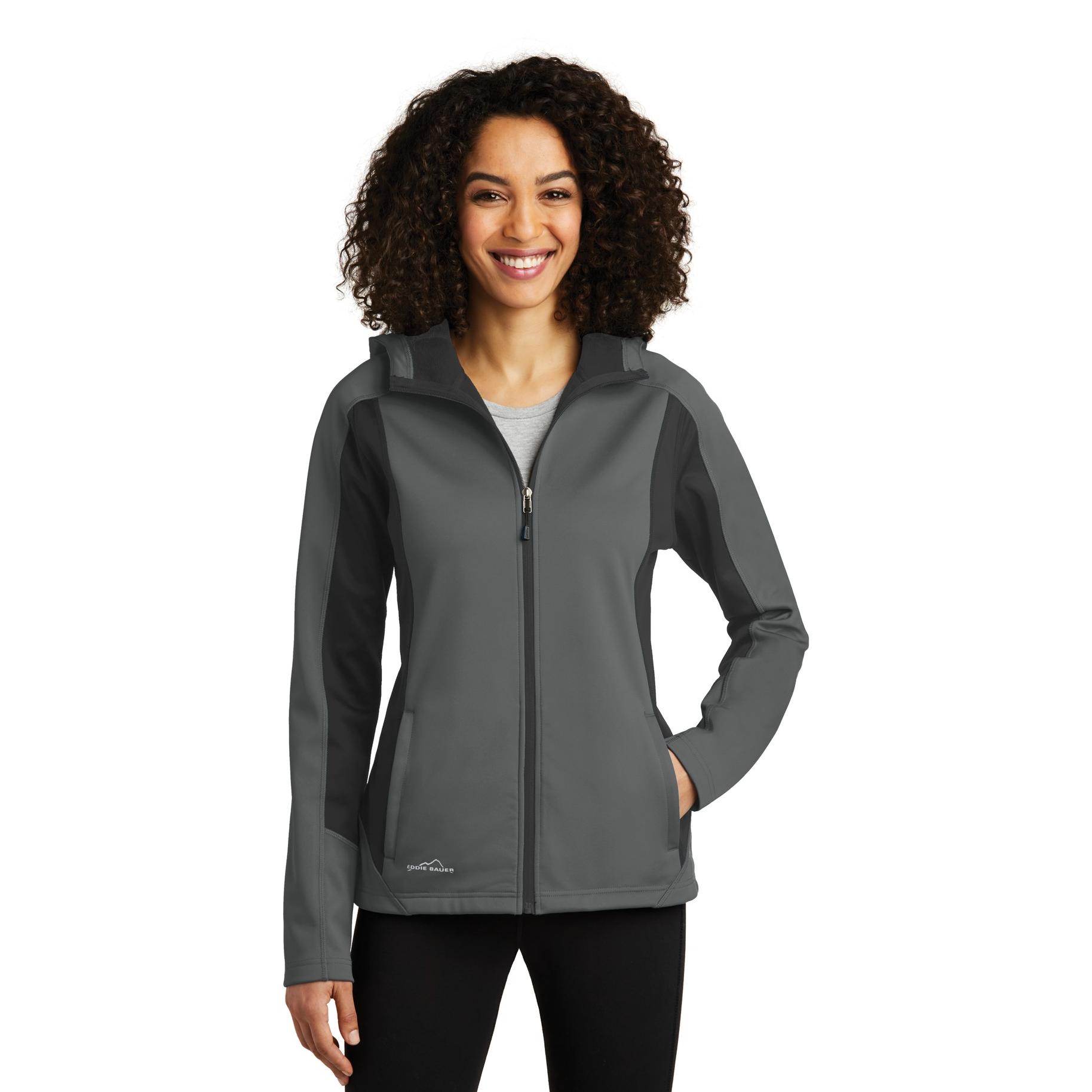 Eddie Bauer EB543 Ladies Trail Soft Shell Jacket - Metal Grey/Grey ...