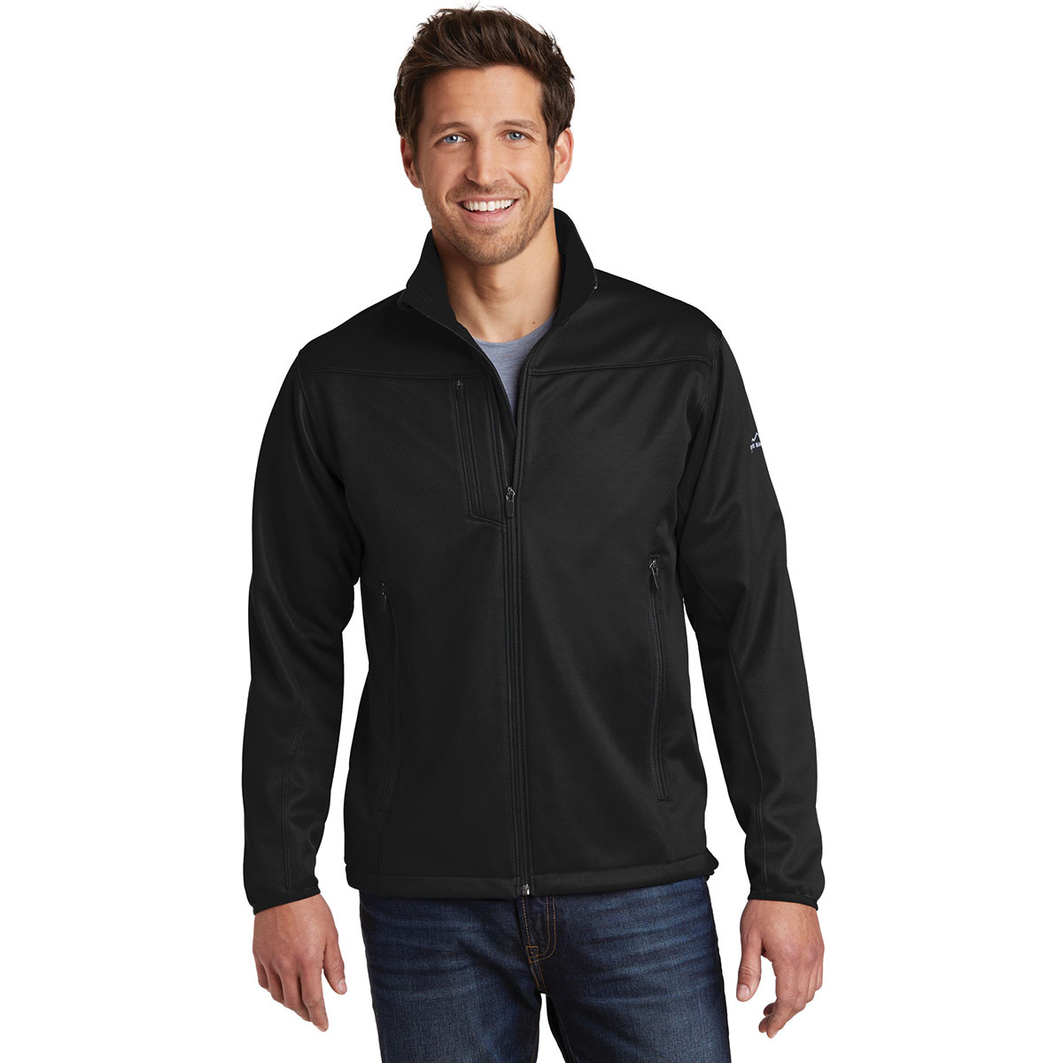 Eddie Bauer EB538 WeatherResistant Soft Shell Jacket Black