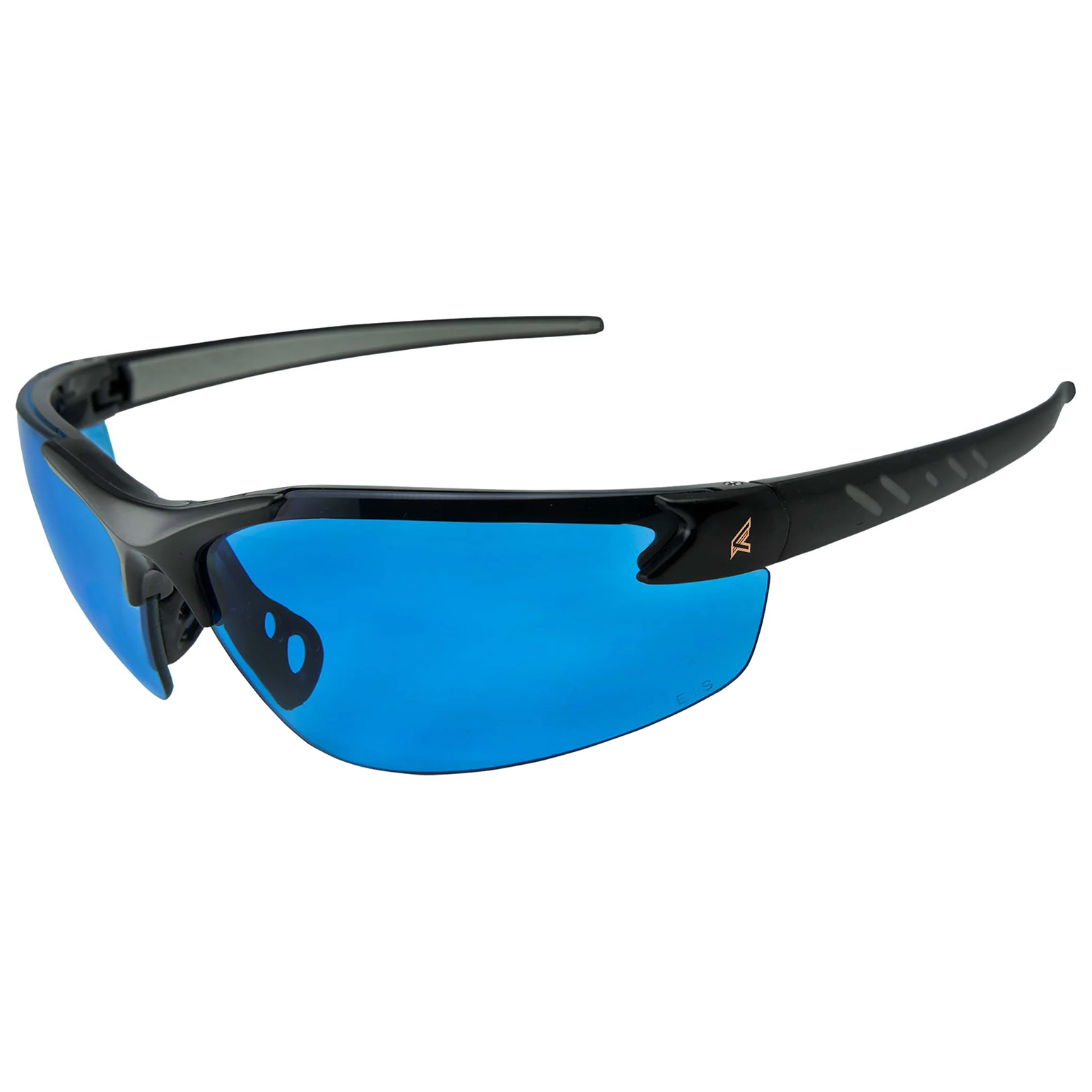 Edge Eyewear TSDKAP248-G2, Khor G2 Safety Glasses, White Frame, Polarized Aqua Precision Blue Mirror Lens