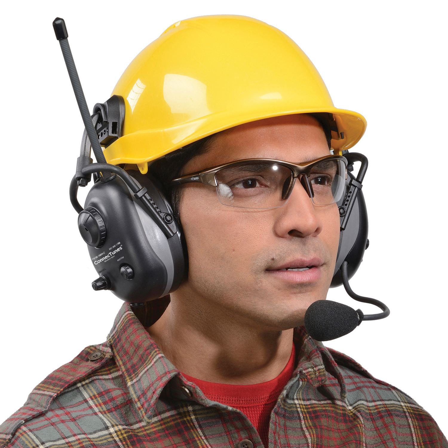 Elvex COM-660W-CAP ConnecTunes Wireless Sync Electronic Cap-Mounted Ear  Muffs 22 NRR Full Source