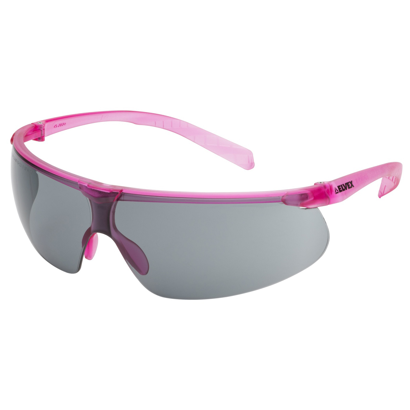 Elvex Sg 62g Af Helium 20 Safety Glasses Pink Temples Grey Supercoat Anti Fog Lens Full Source
