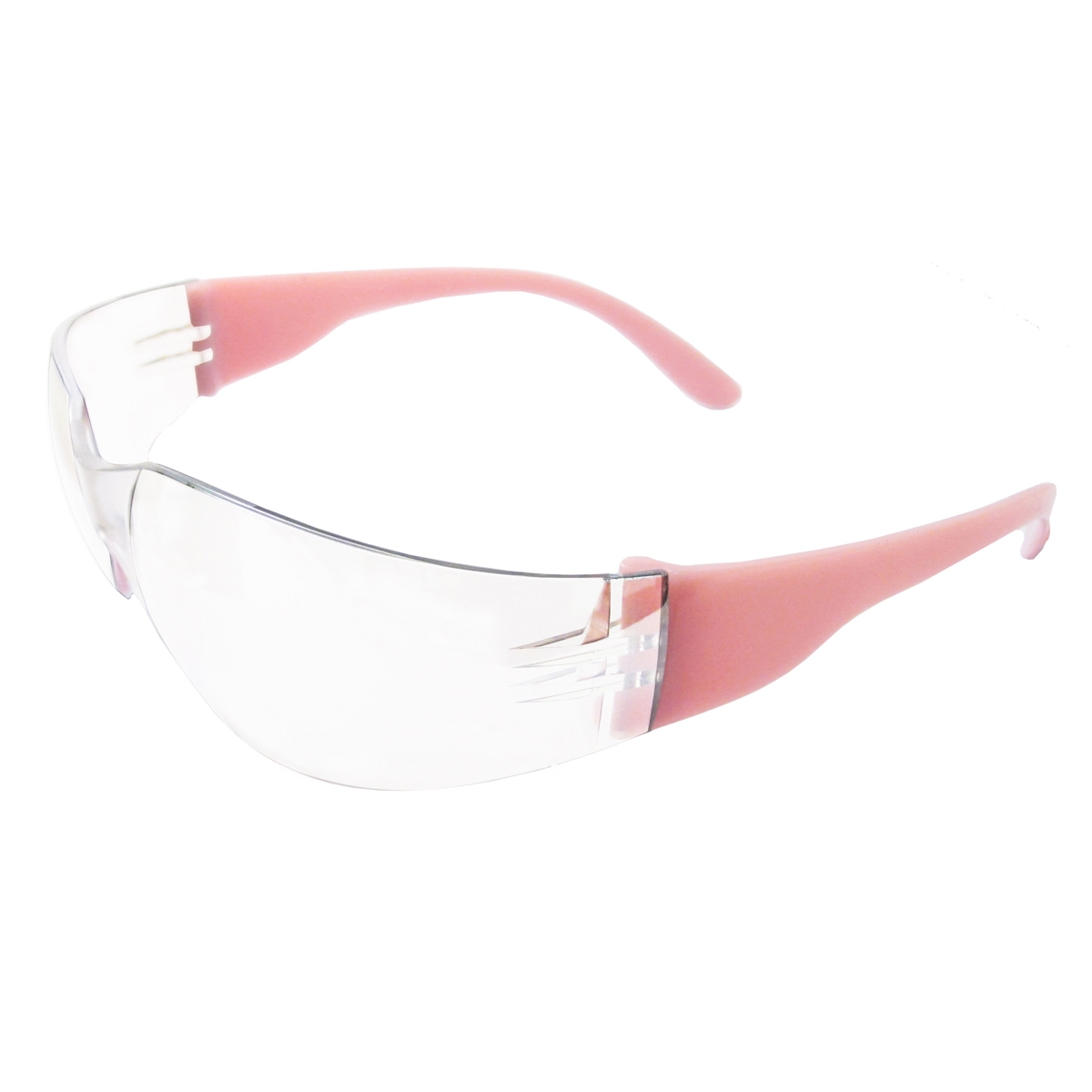 Women Safety Glasses ERB Ella Pink Frame Clear Lens Eye Protection 18618 ANSI 