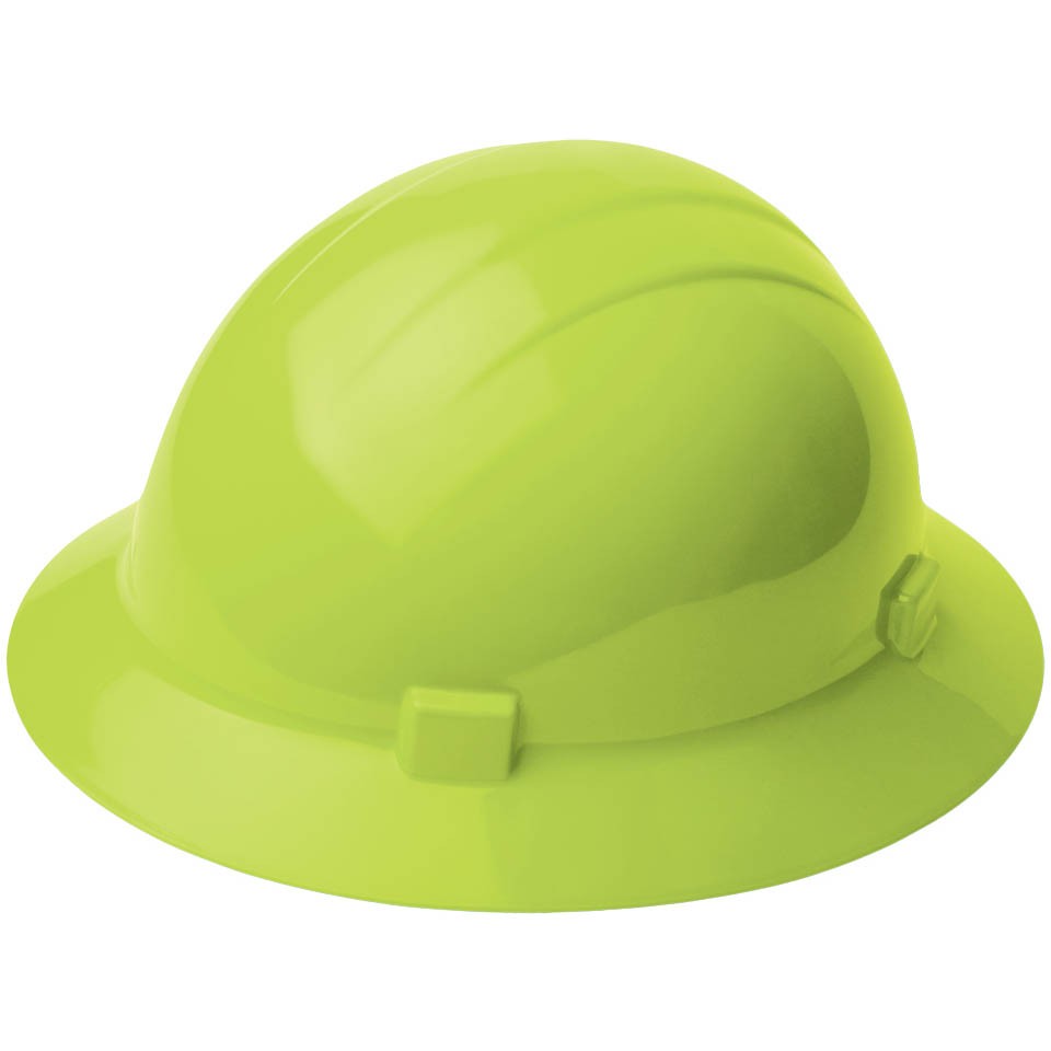 lime green hard hat
