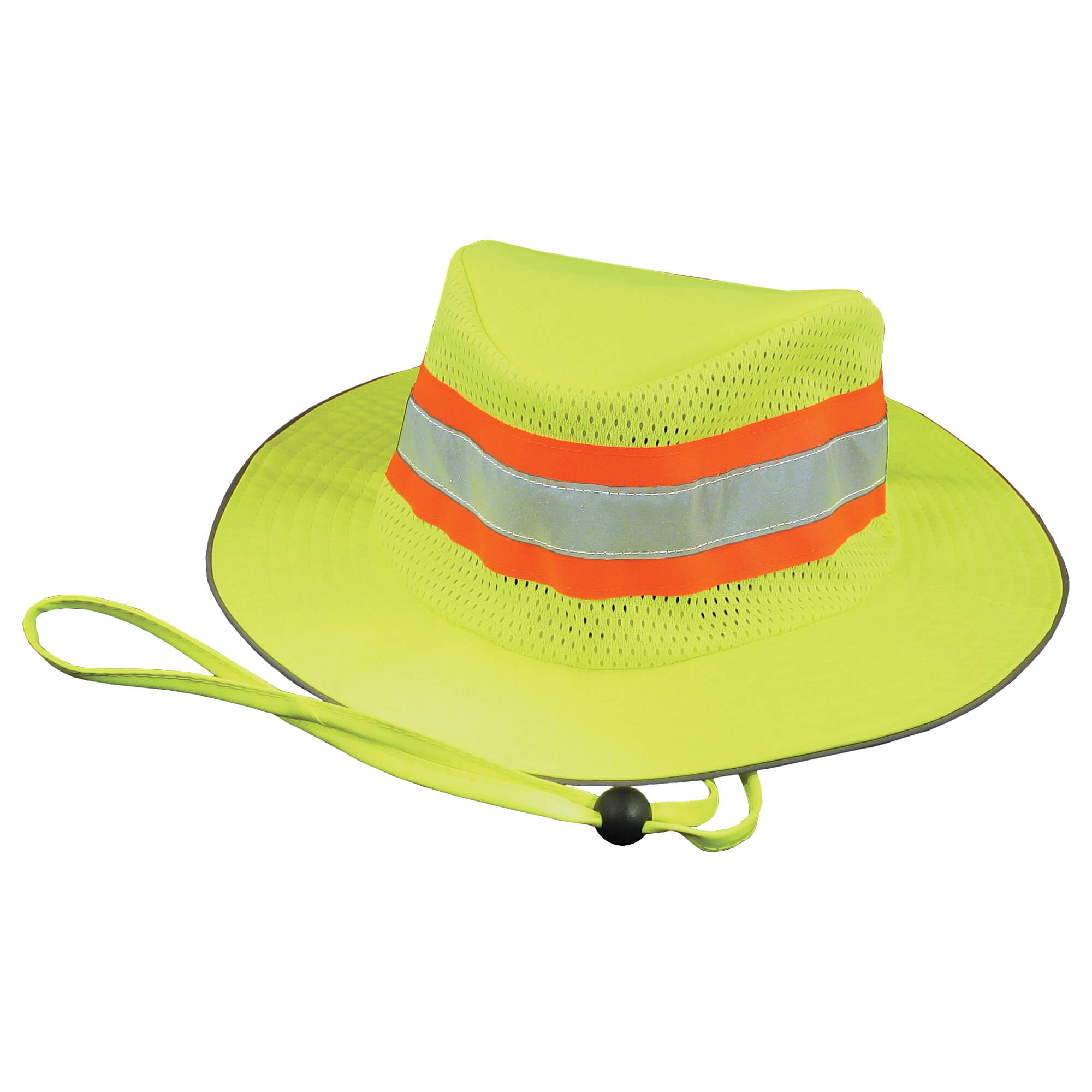 PIP Non-ANSI Hi Vis Yellow Mesh Ranger Hat 350-RANGER