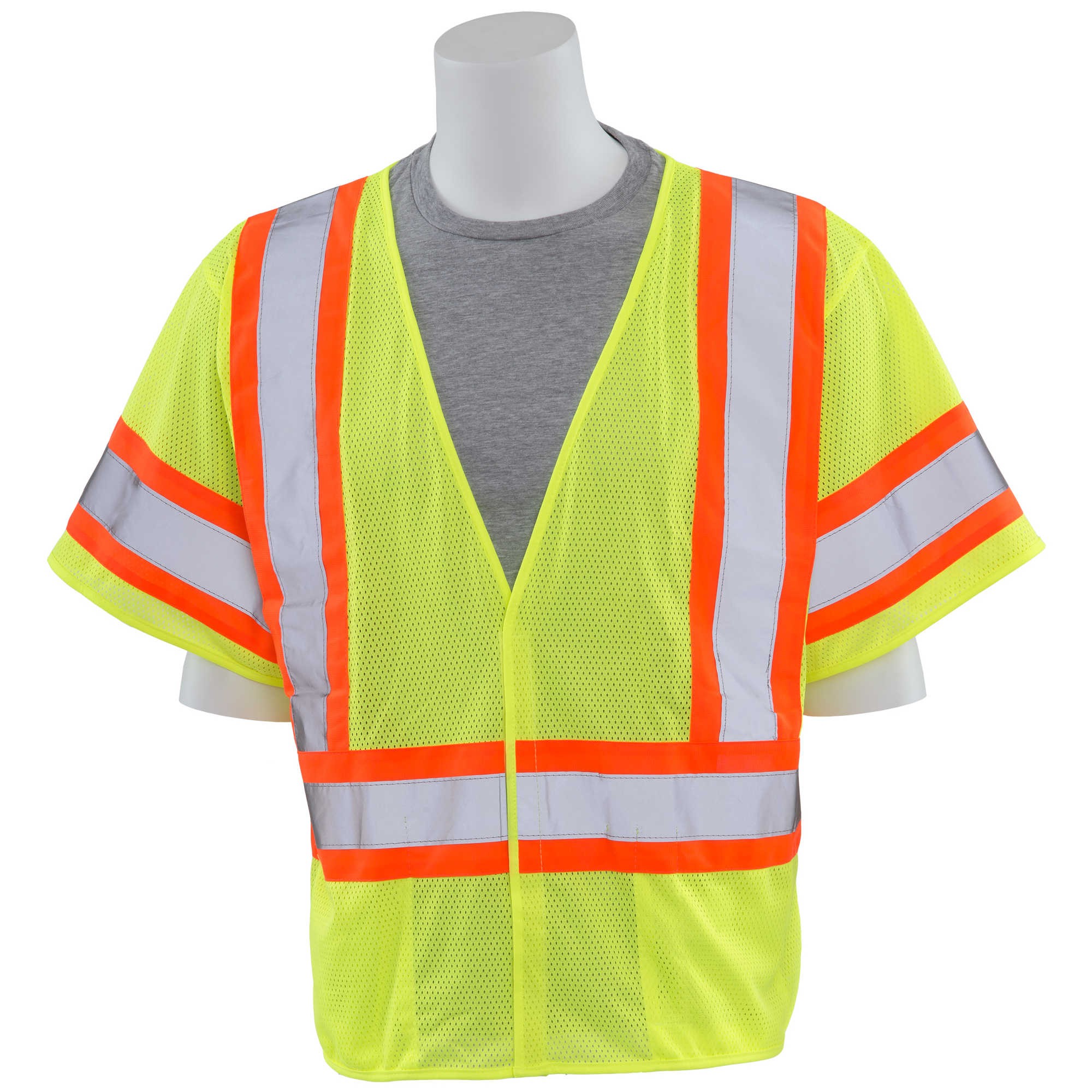 ERB S682P Type R Class 3 Mesh Two-Tone Safety Vest - Yellow/Lime ...