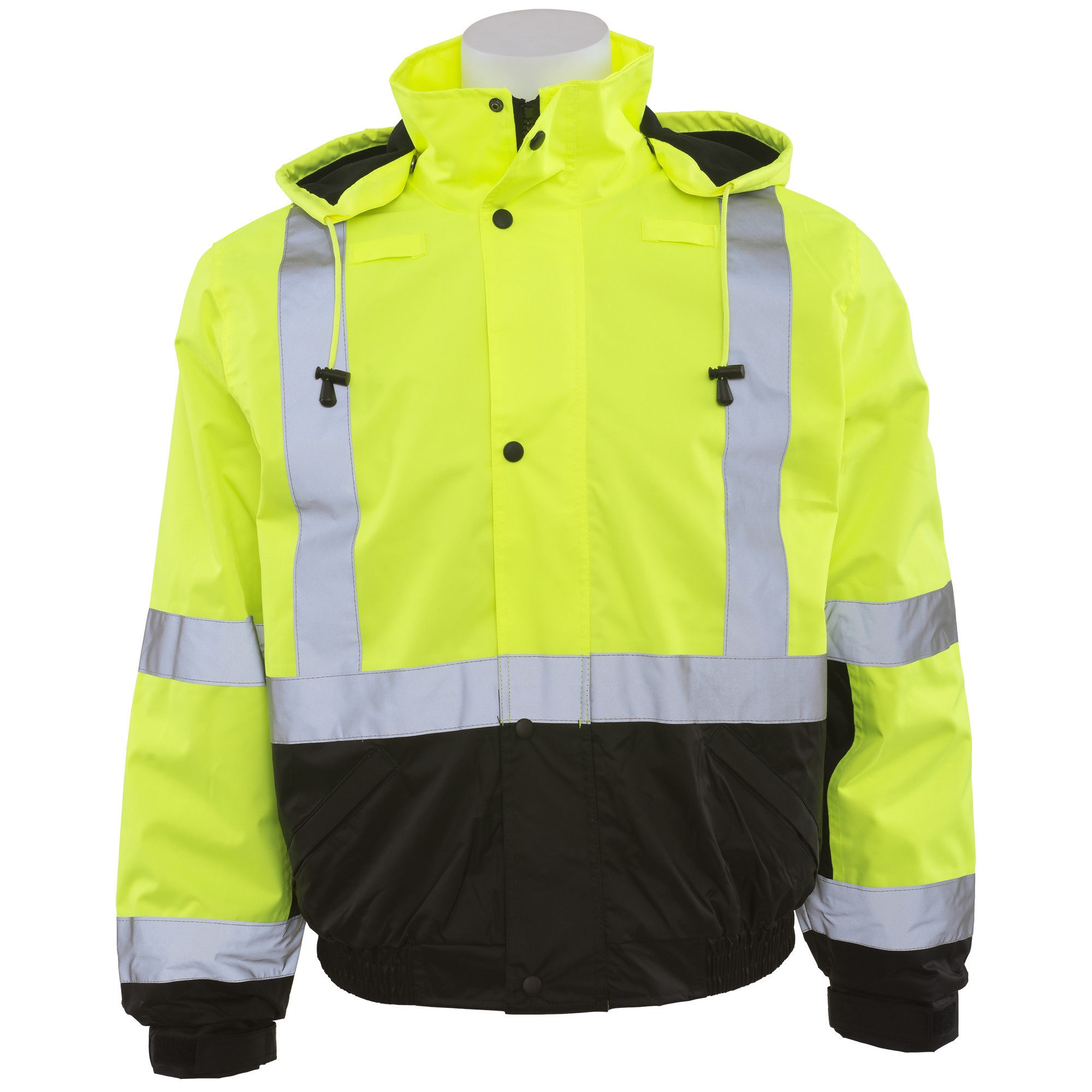 ERB W106 Type R Class 3 Black Bottom Safety Jacket Yellow/Black