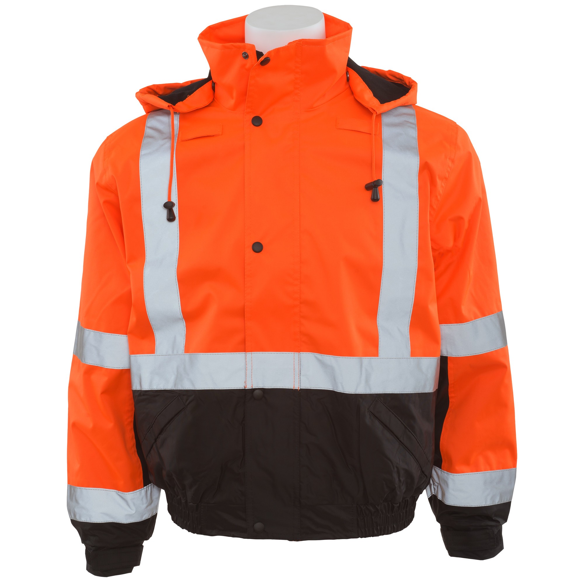 ERB W106 Class 2 Black Bottom Safety Jacket Orange/Black