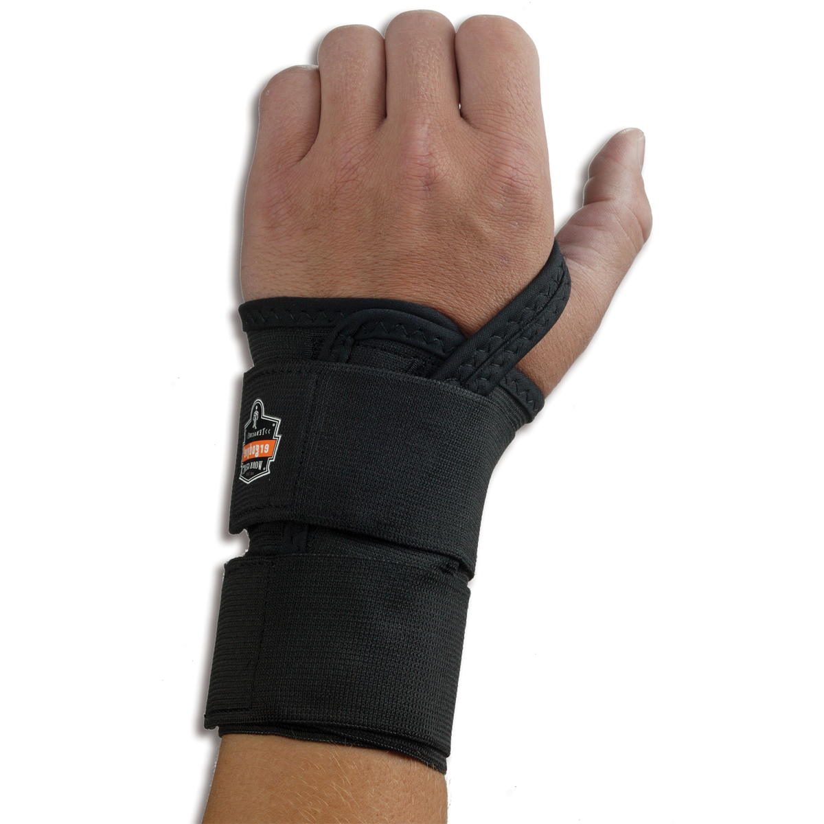 Ergodyne ProFlex 4010 Double Strap Wrist Support - Left Hand - Black ...