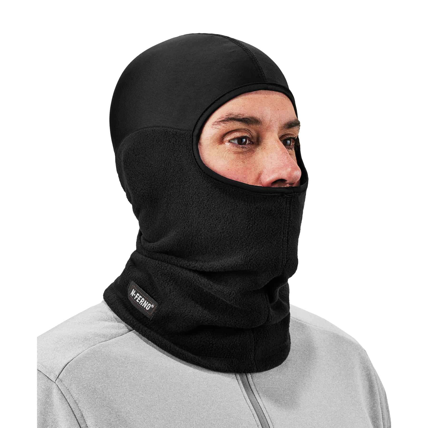 Ergodyne N-Ferno 6822 Spandex Top Fleece Balaclava - Black | Full