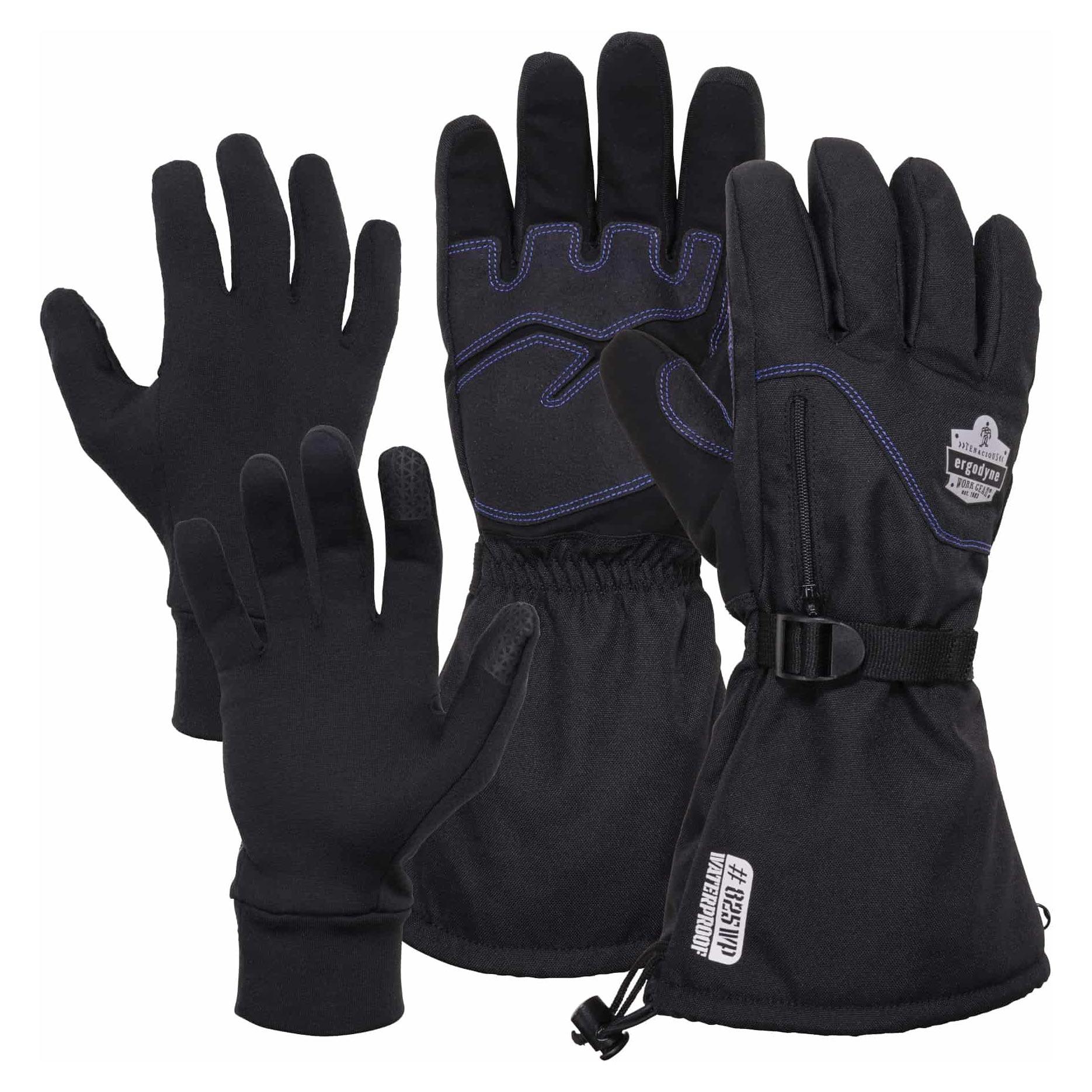 Ergodyne XX-large Black Polyester Cold Weather Gloves, (1-Pair) in the Work  Gloves department at