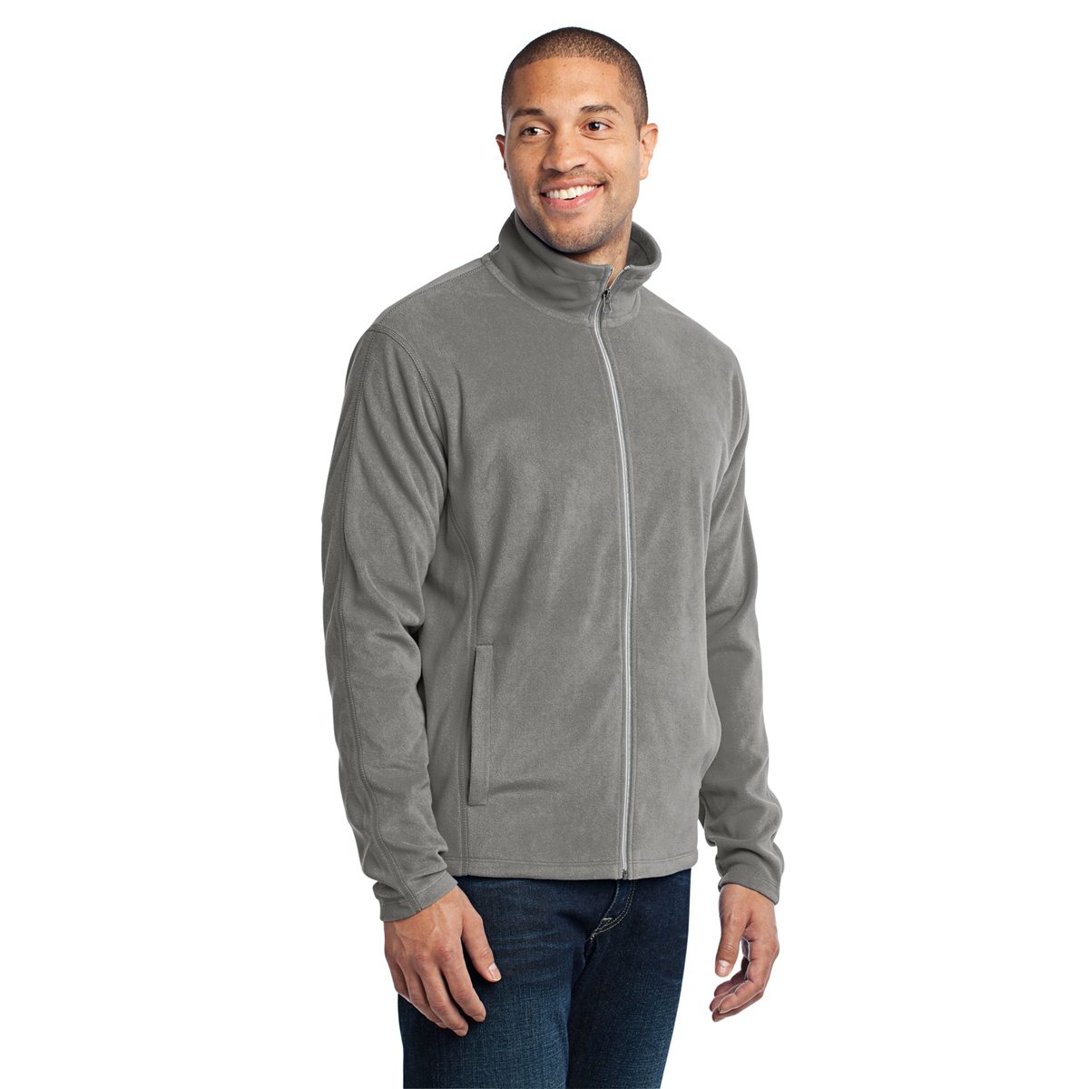 Port Authority F223 Microfleece Jacket - Pearl Gray | FullSource.com