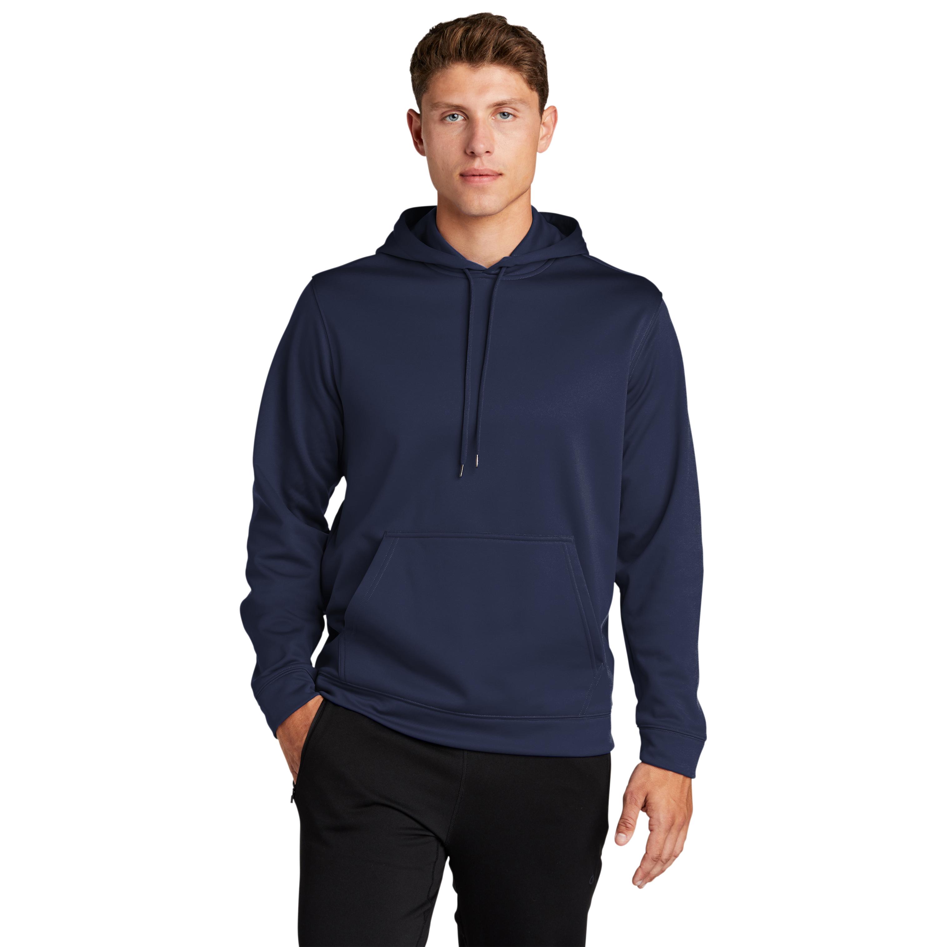 Sport-Tek F244 Sport-Wick Fleece Hooded Pullover Sweatshirt - Navy