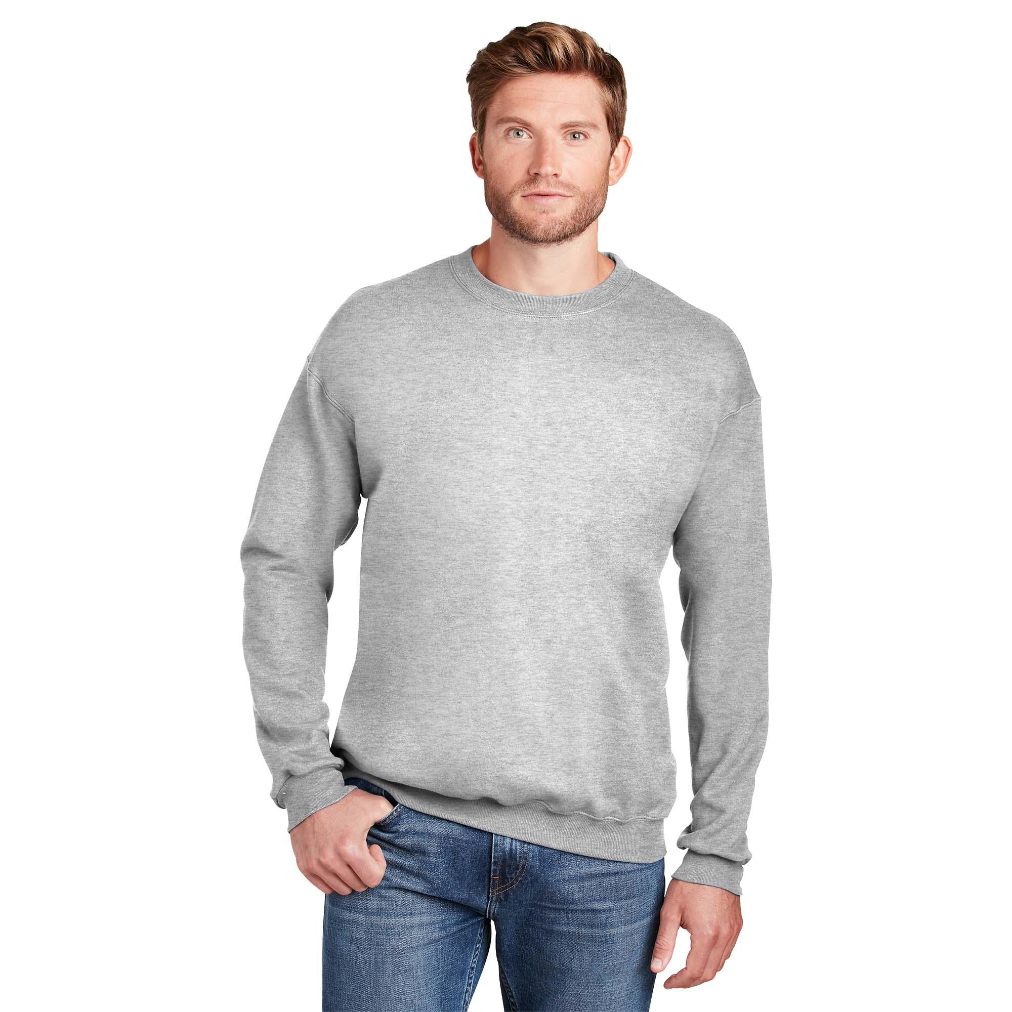 Hanes F260 Ultimate Cotton Crewneck Sweatshirt - Ash | Full Source