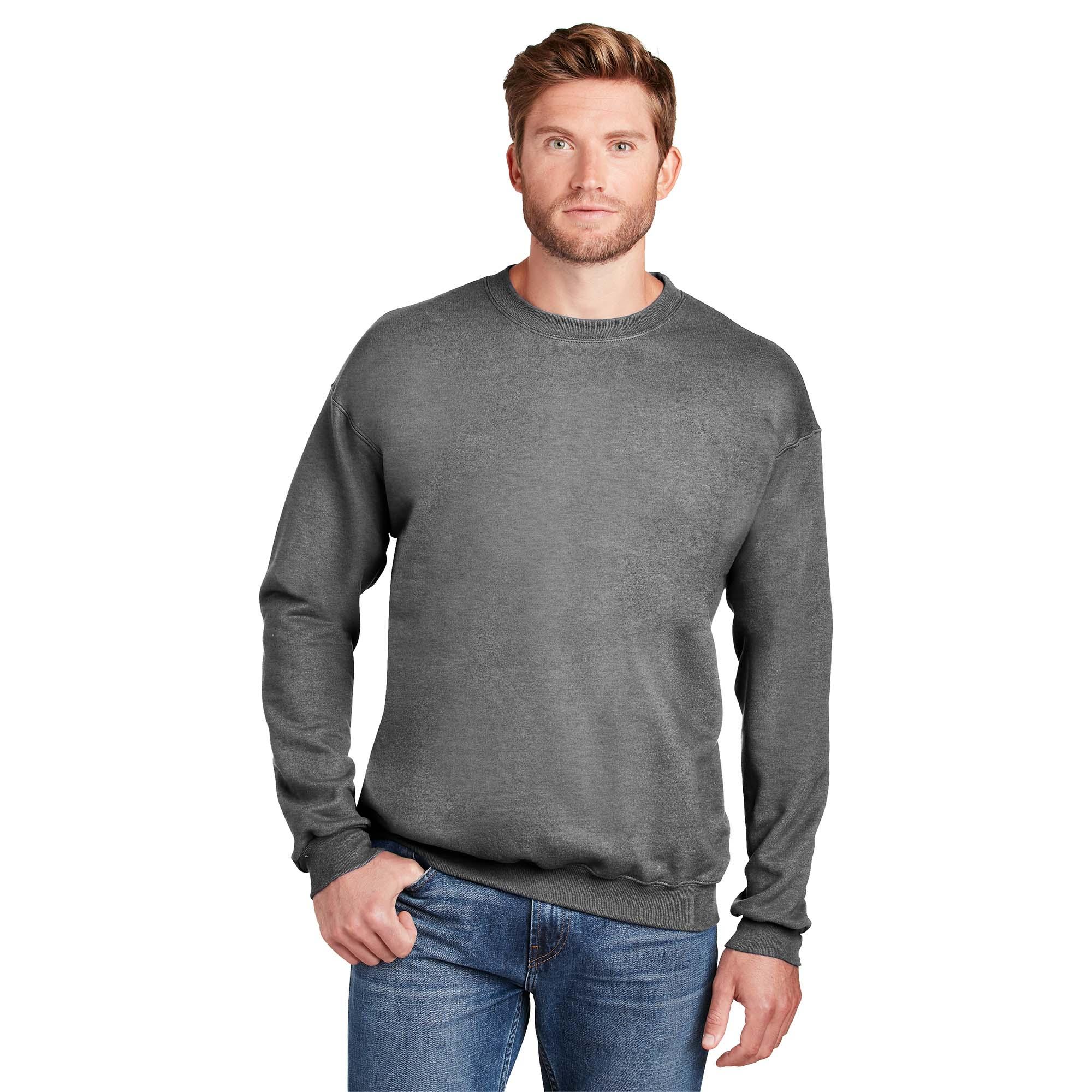 Hanes F260 Ultimate Cotton Crewneck Sweatshirt - Light Steel | Full Source