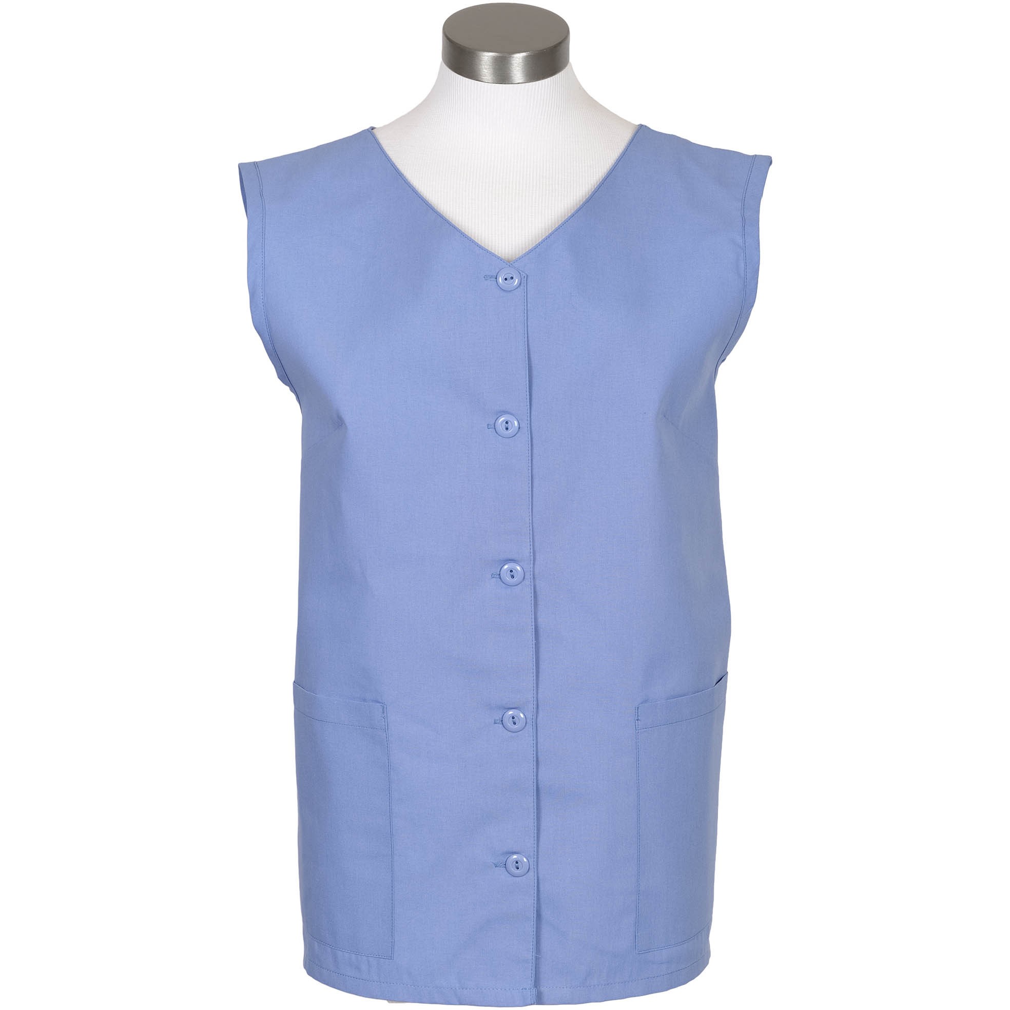 Fame K76 Female Sleeveless Smock Ceil Blue